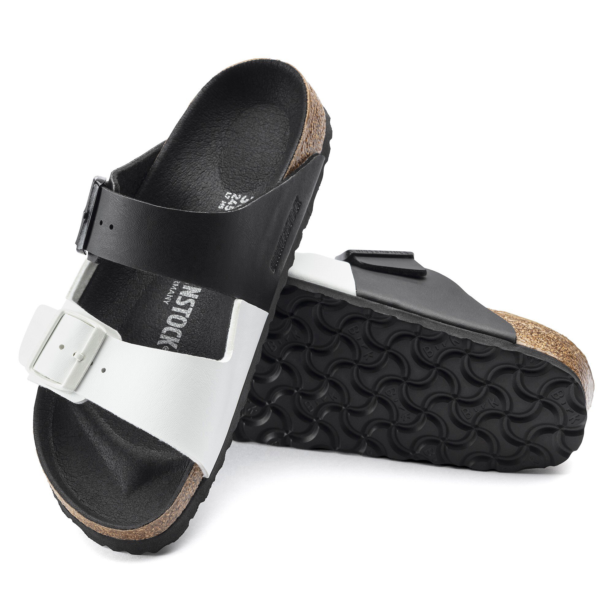 Birkenstocks with white soles top