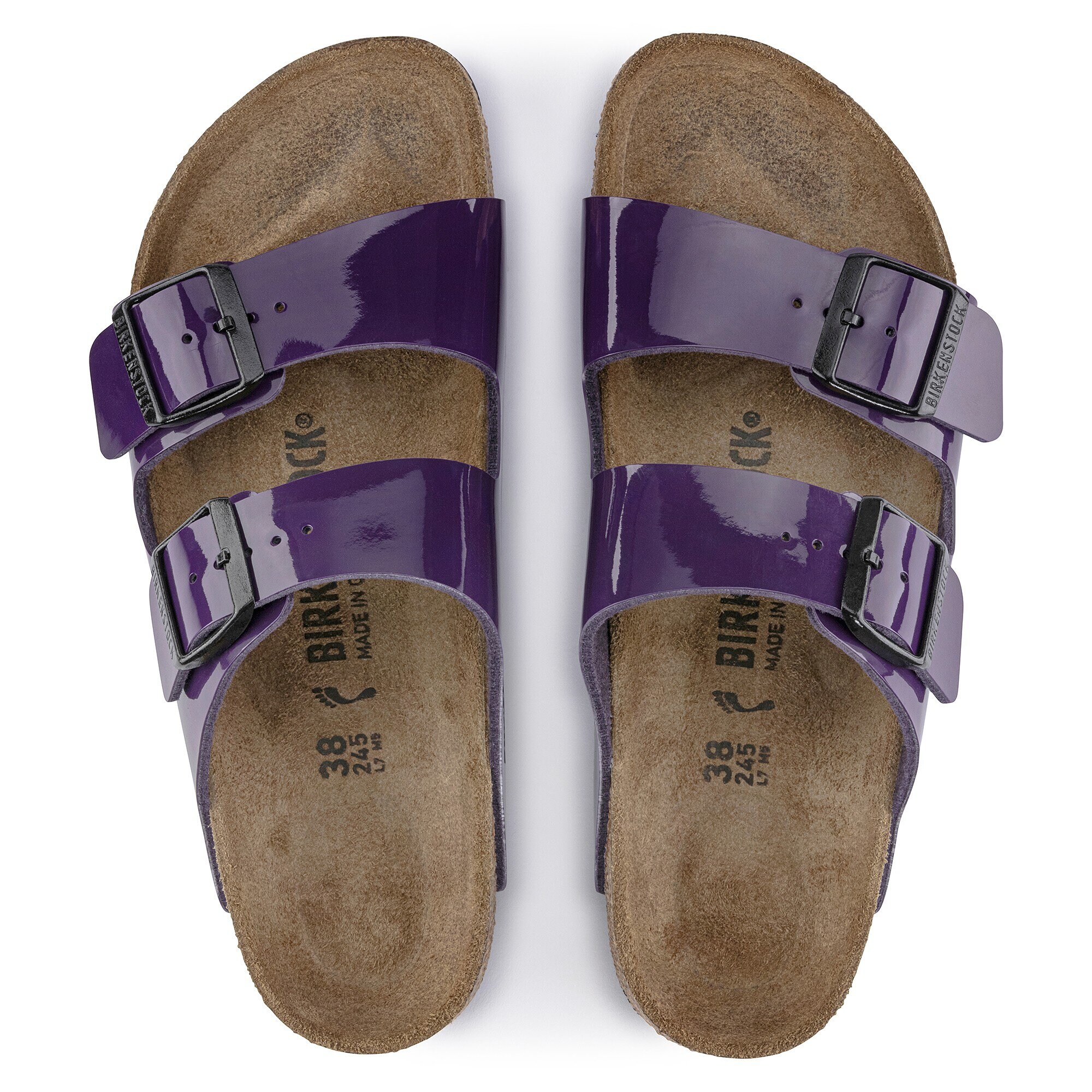 Birkenstock arizona metallic hot sale violet