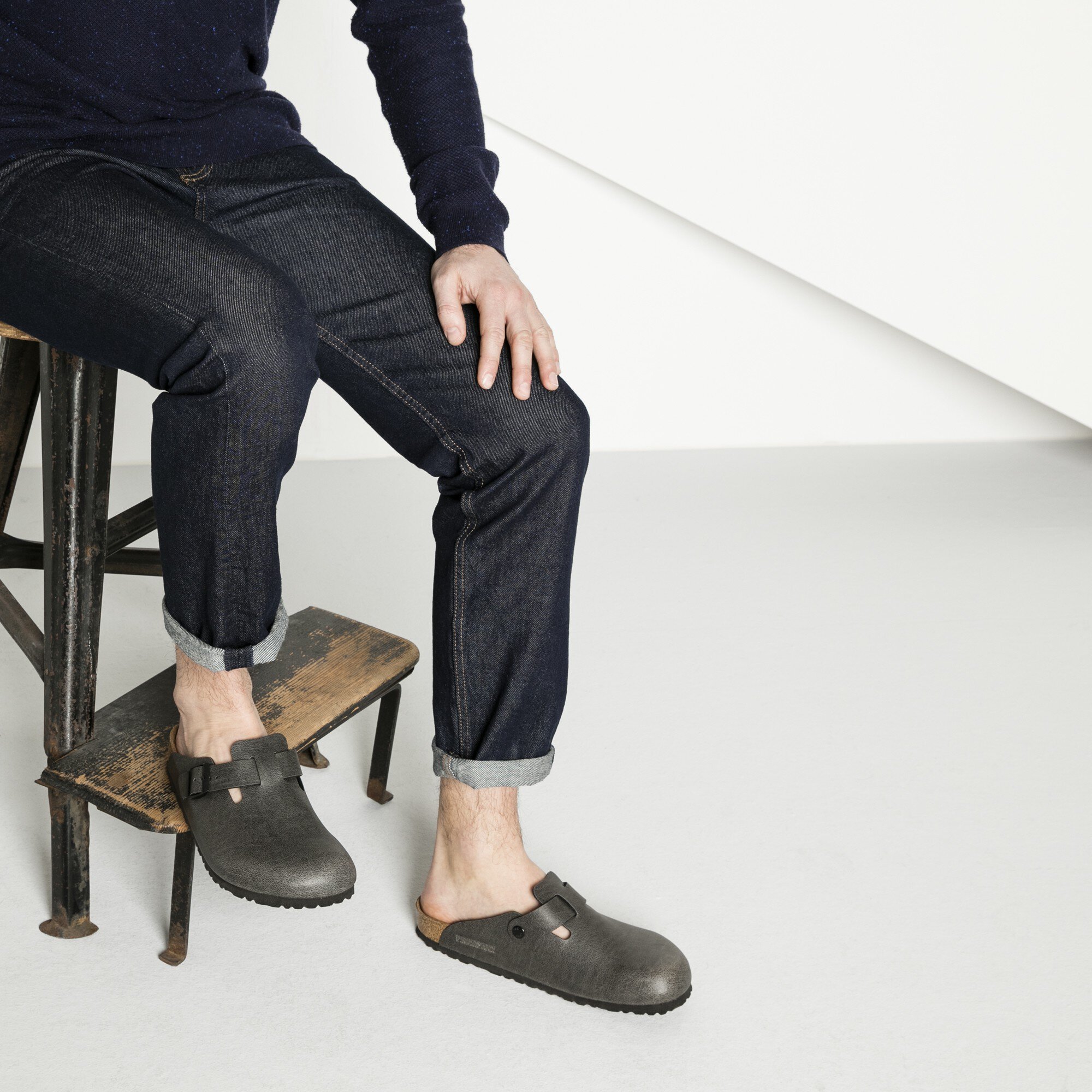 Birkenstock boston on sale anthracite