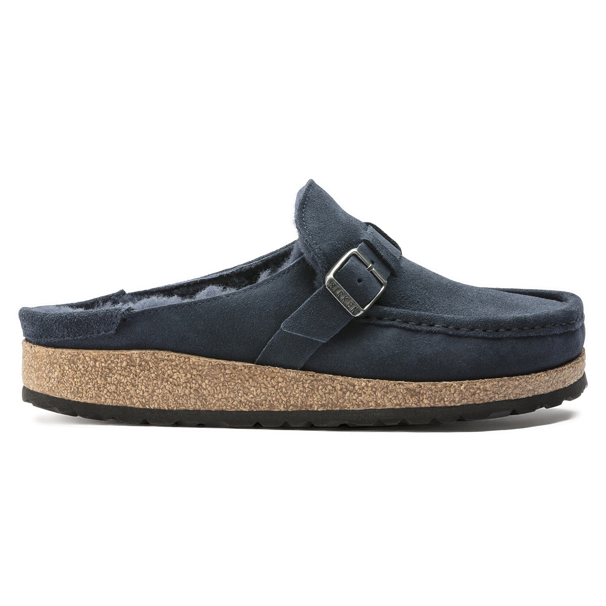 navy suede birkenstocks