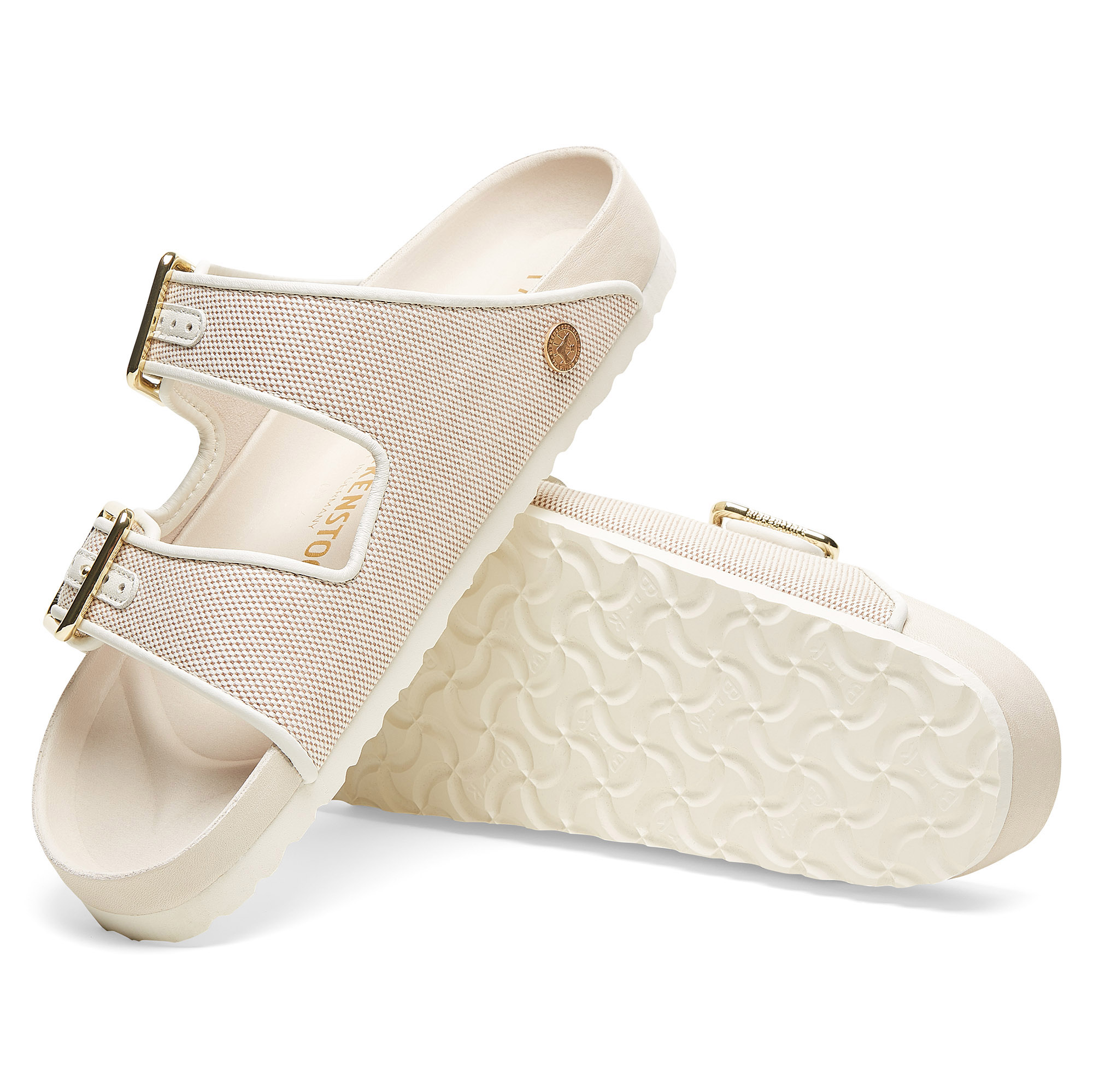 Birkenstock, Shoes, Birkenstock 774 Sylt Padded Embossed Leather Slide In  Vanilla Size 38