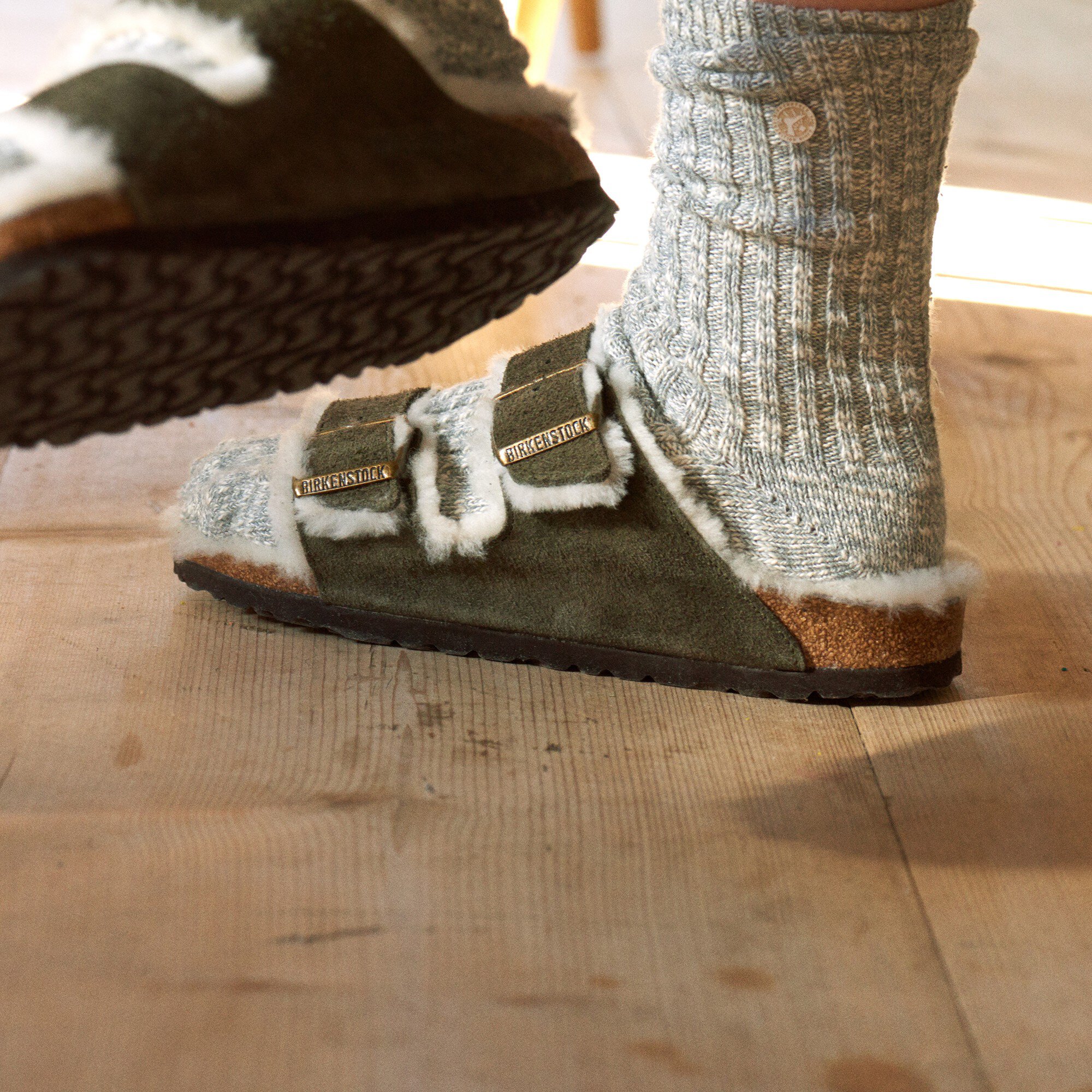 birkenstock arizona shearling