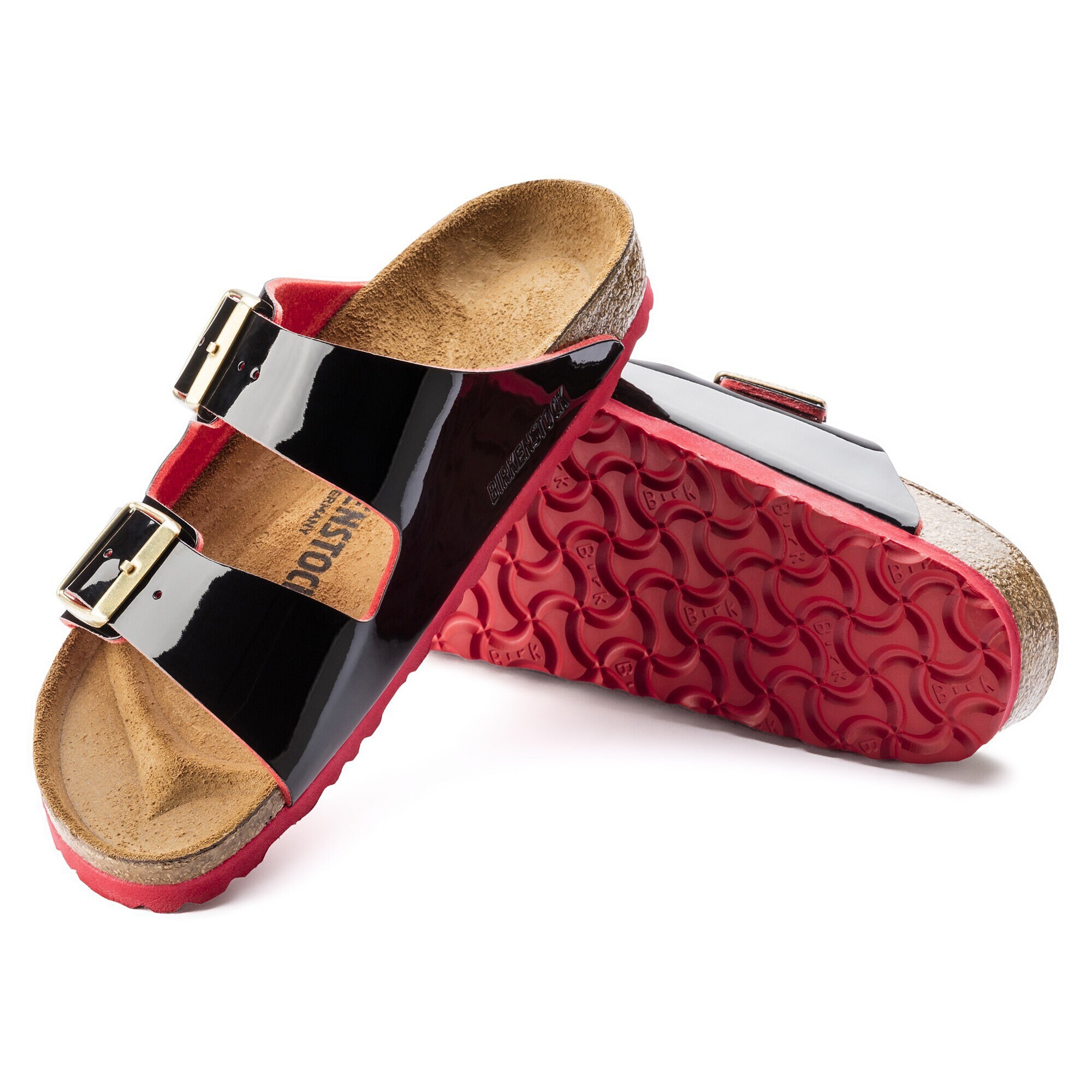 birkenstock arizona black patent