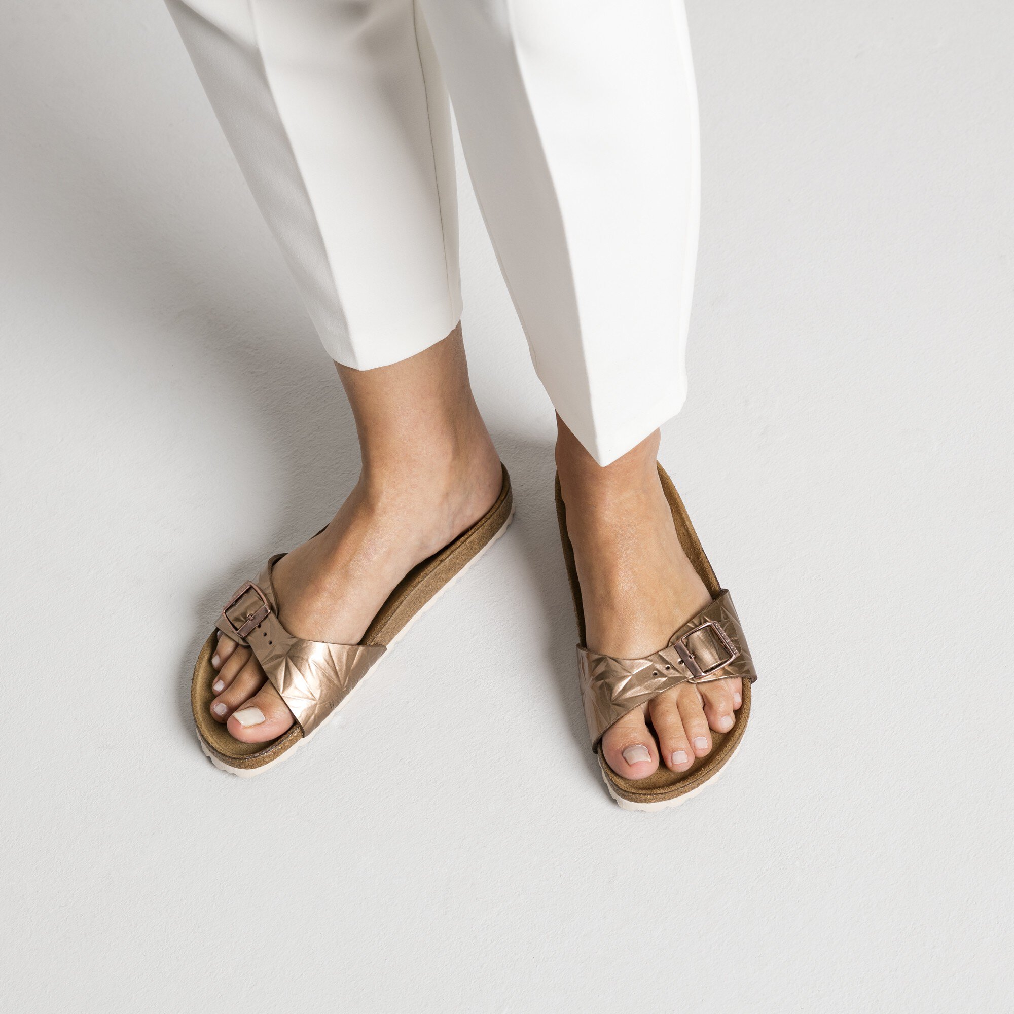 birkenstock eva metallic copper