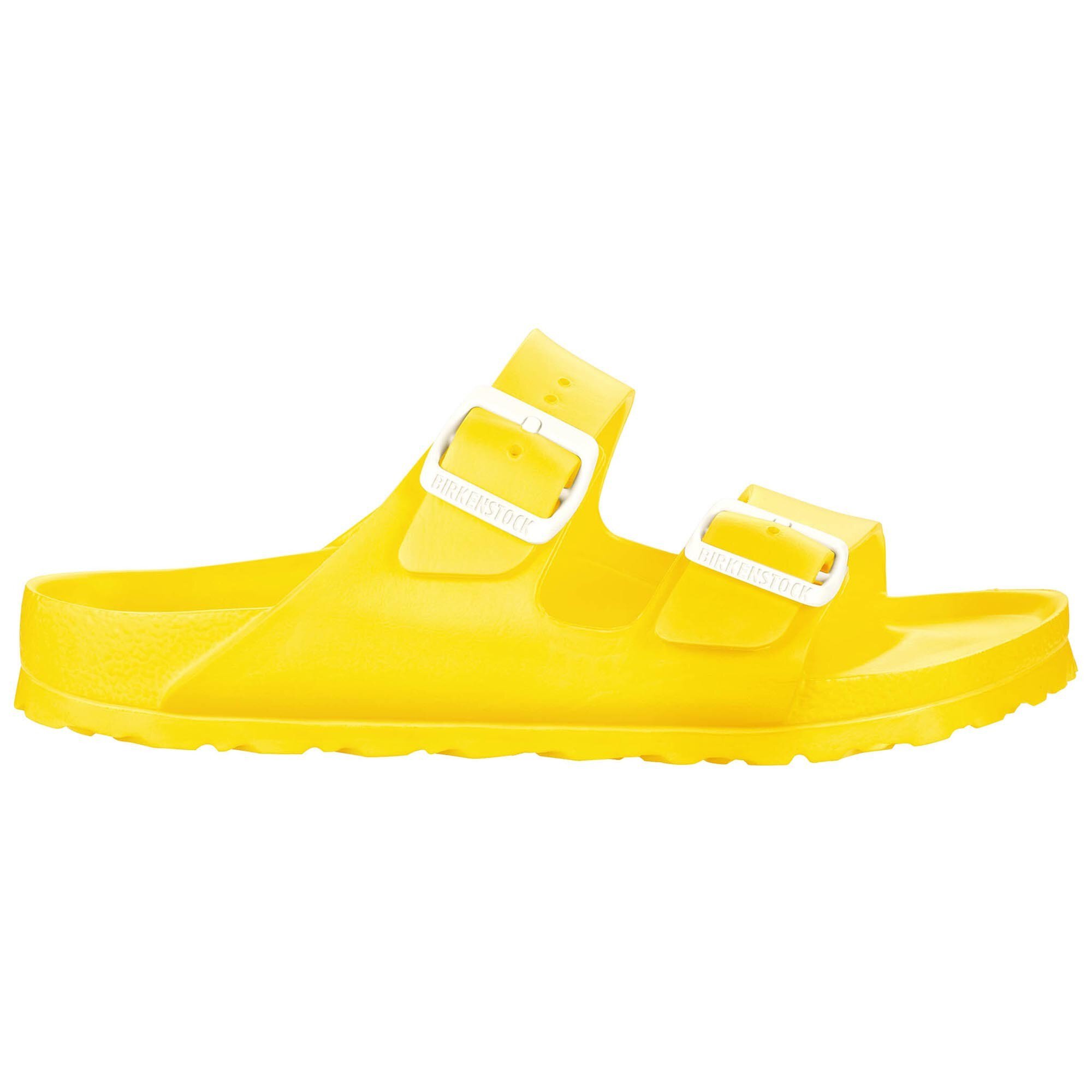 yellow birkenstocks