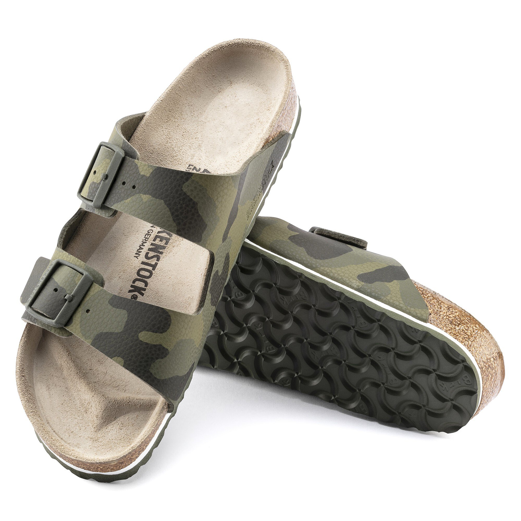 risiko bjerg gør det fladt Arizona Birko-Flor Desert Soil Camouflage Green | BIRKENSTOCK