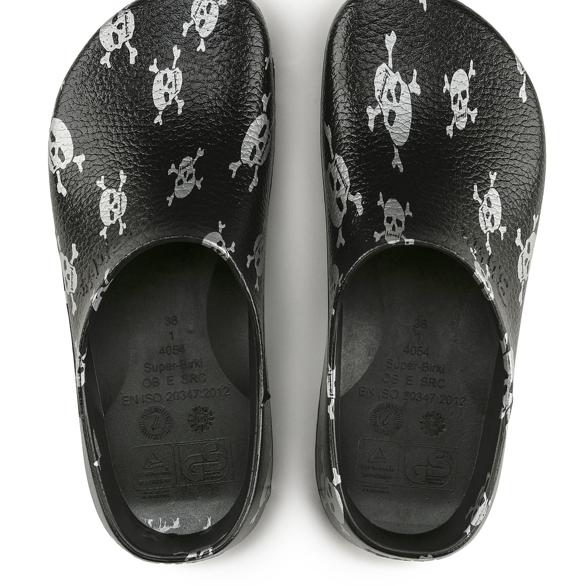 birkenstock skull clogs