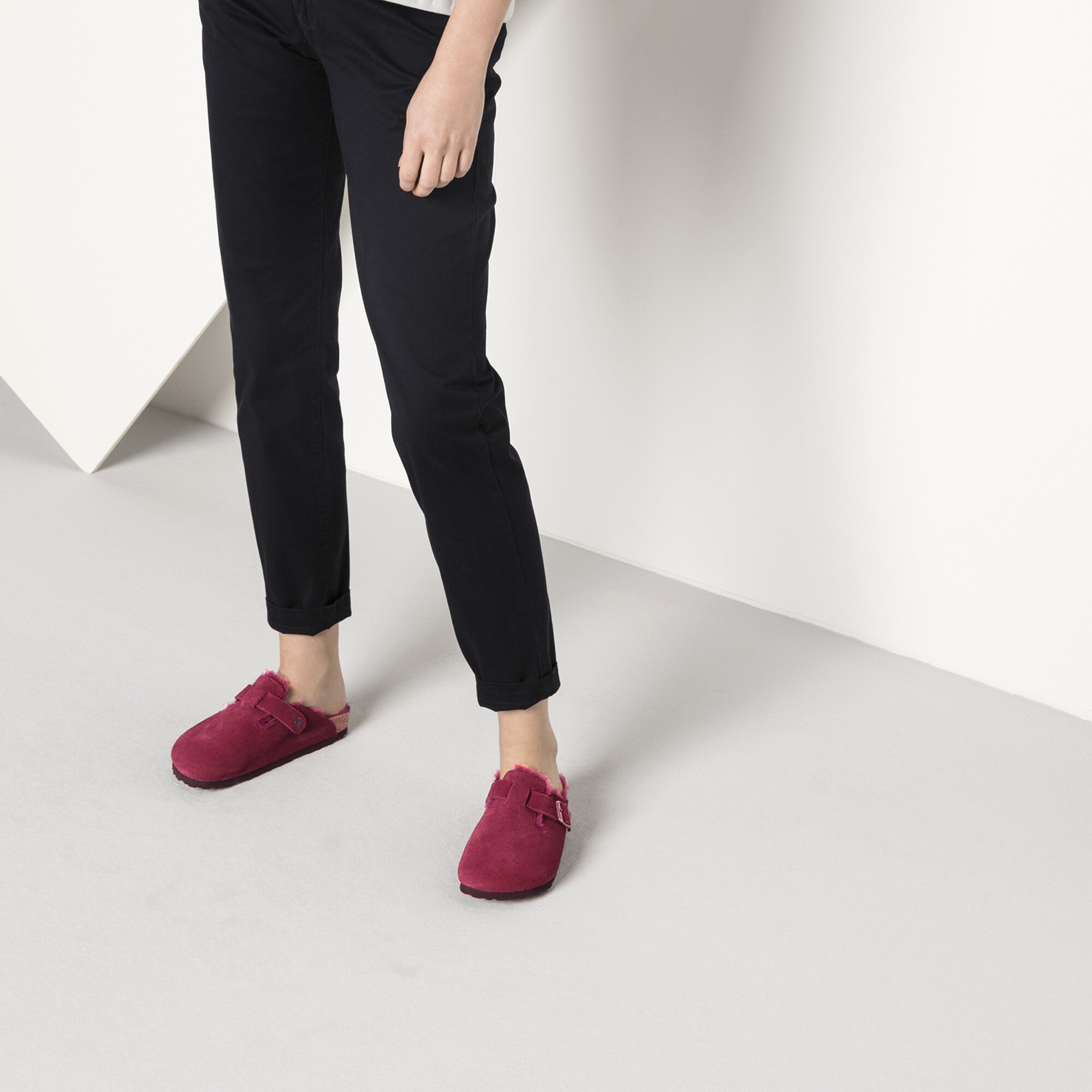 Birkenstock boston shearling port cheap