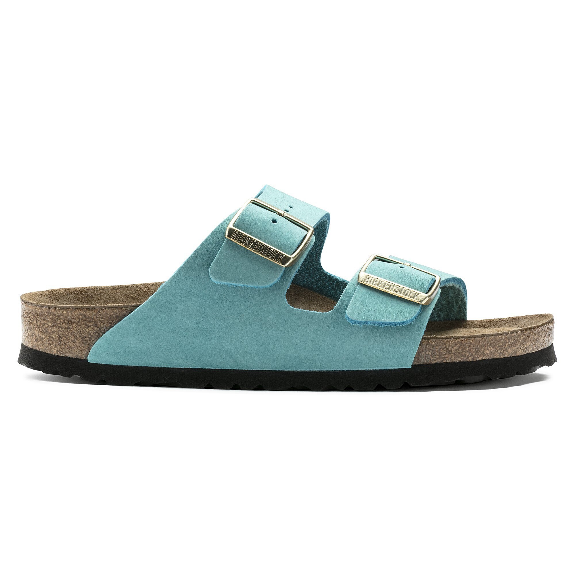 turquoise birkenstocks