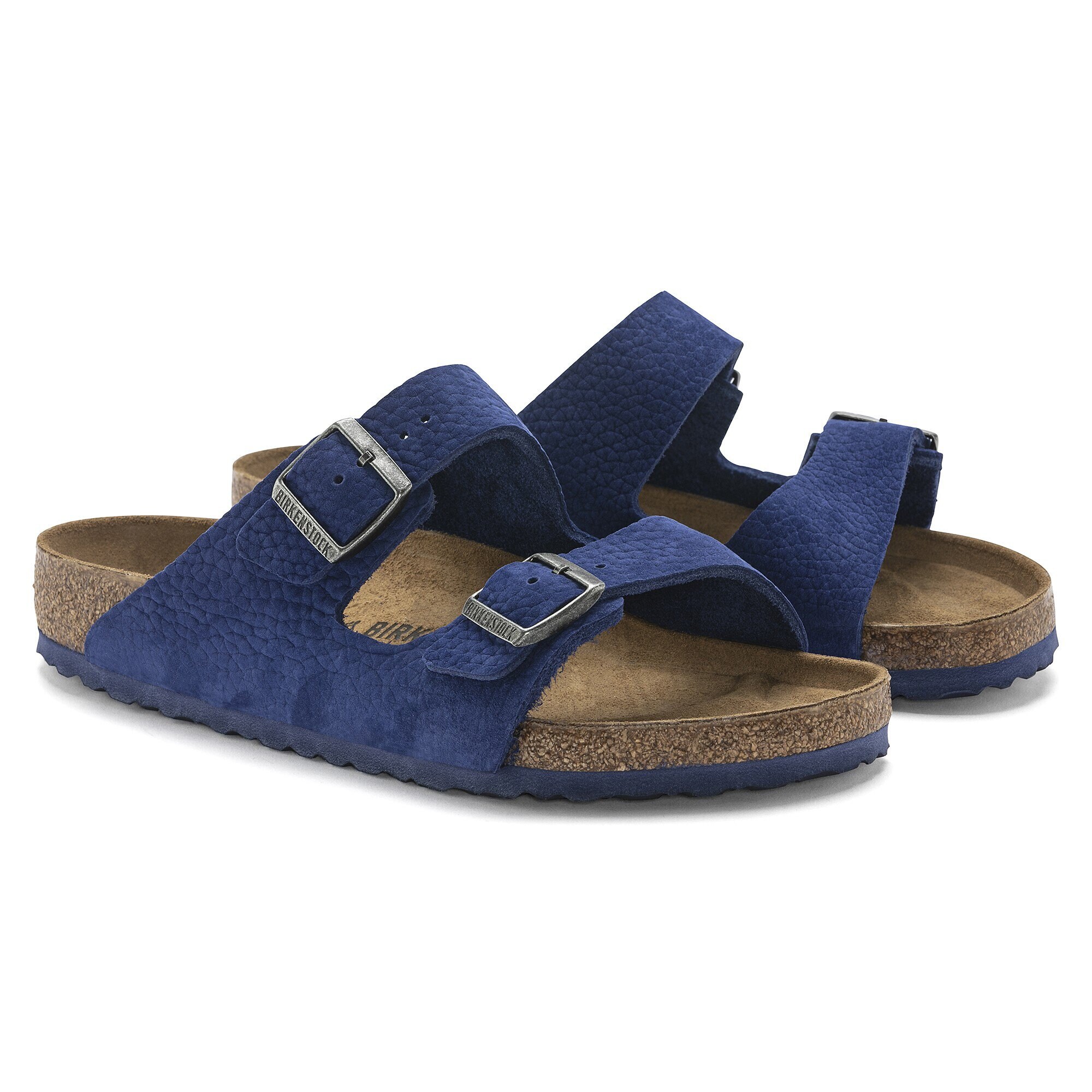 Arizona Nubuk Leather Desert Buck Indigo Blue BIRKENSTOCK