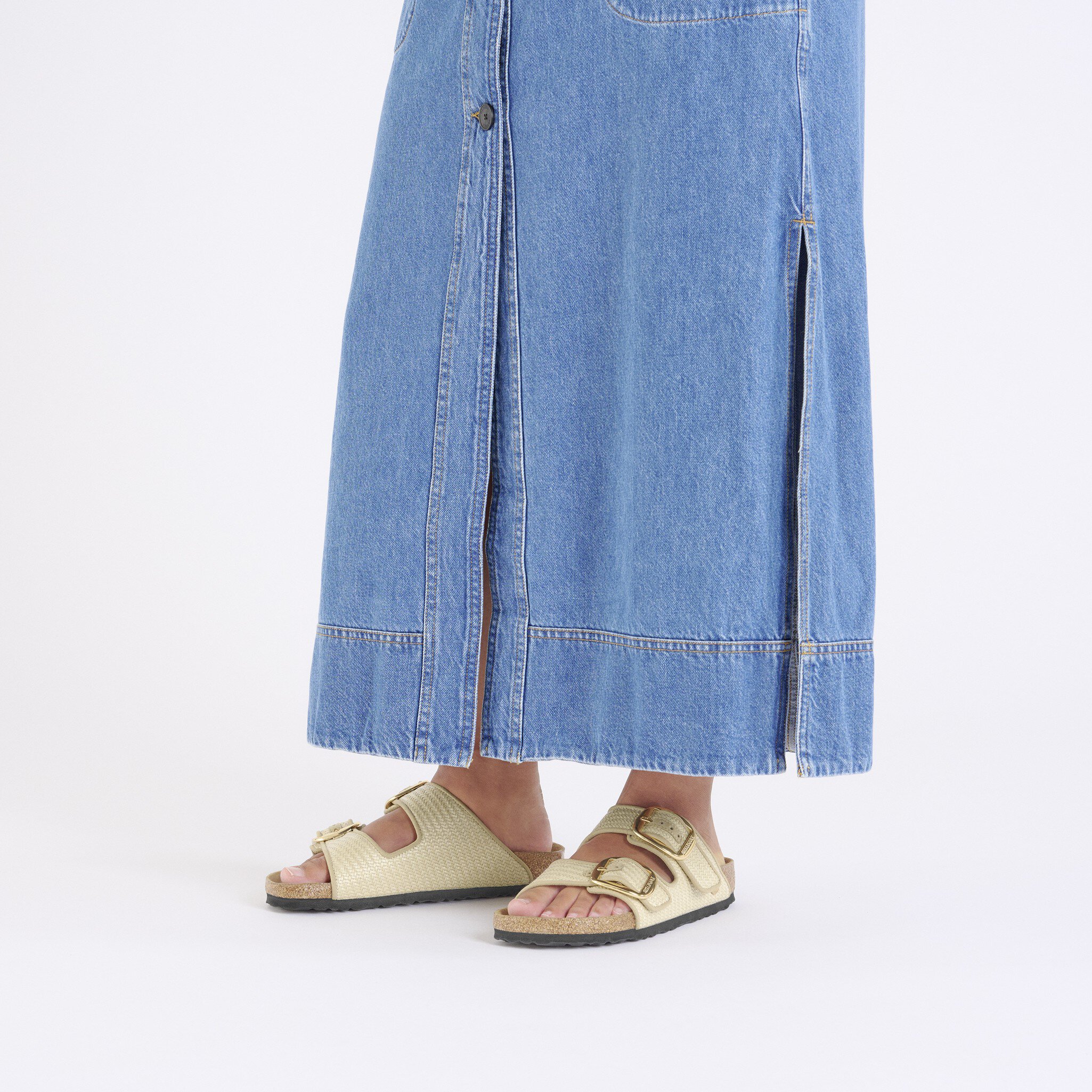 Arizona Big Buckle Textile Raffia Naturale | BIRKENSTOCK