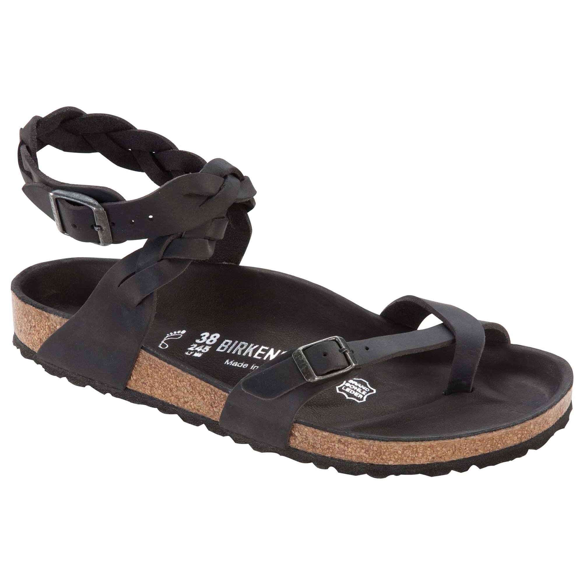 birkenstock yara black leather