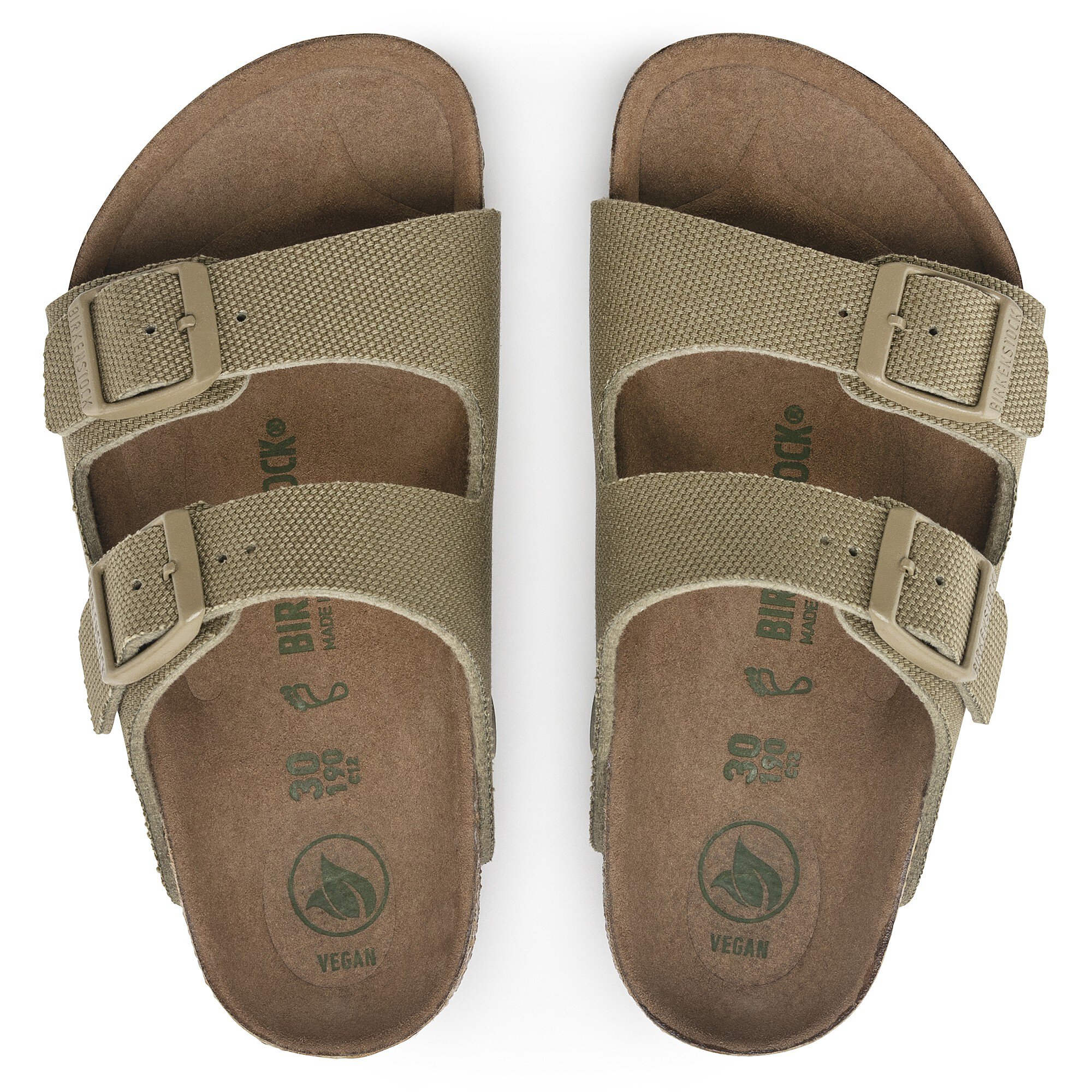 Arizona Kids Vegan Textile Faded Khaki BIRKENSTOCK