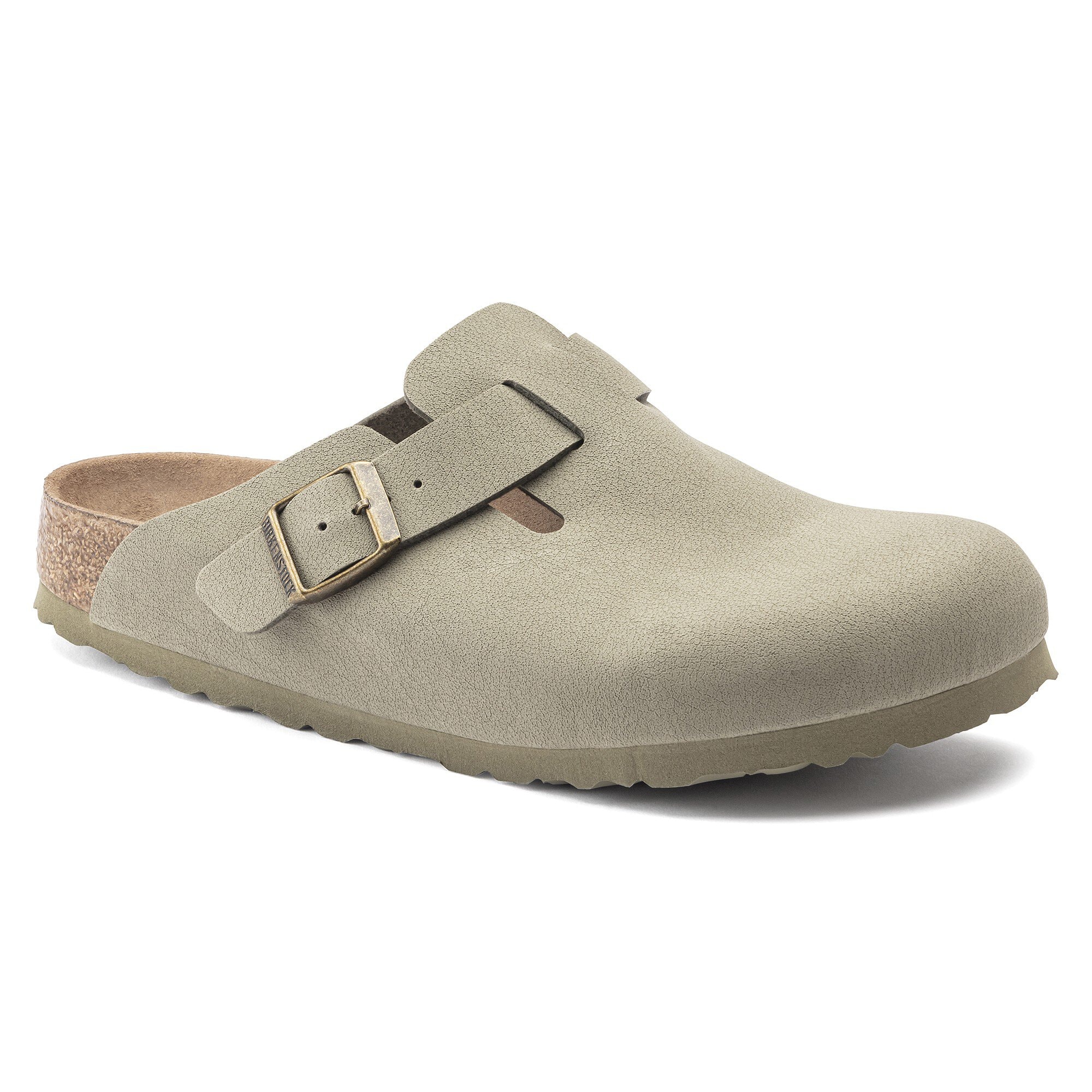 Boston Vegan Birkibuc Khaki | BIRKENSTOCK