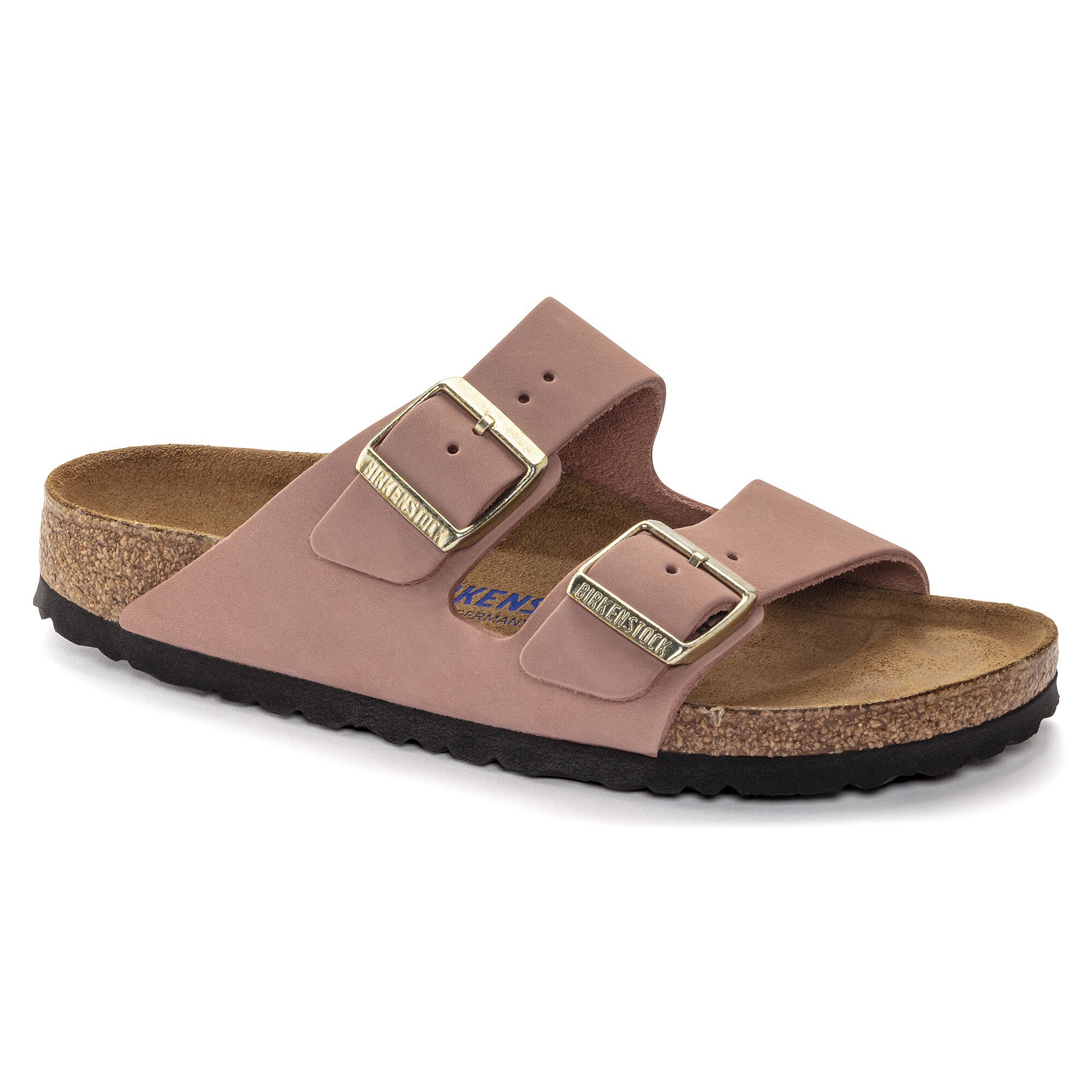 Arizona Footbed Nubuck Leather Rose BIRKENSTOCK