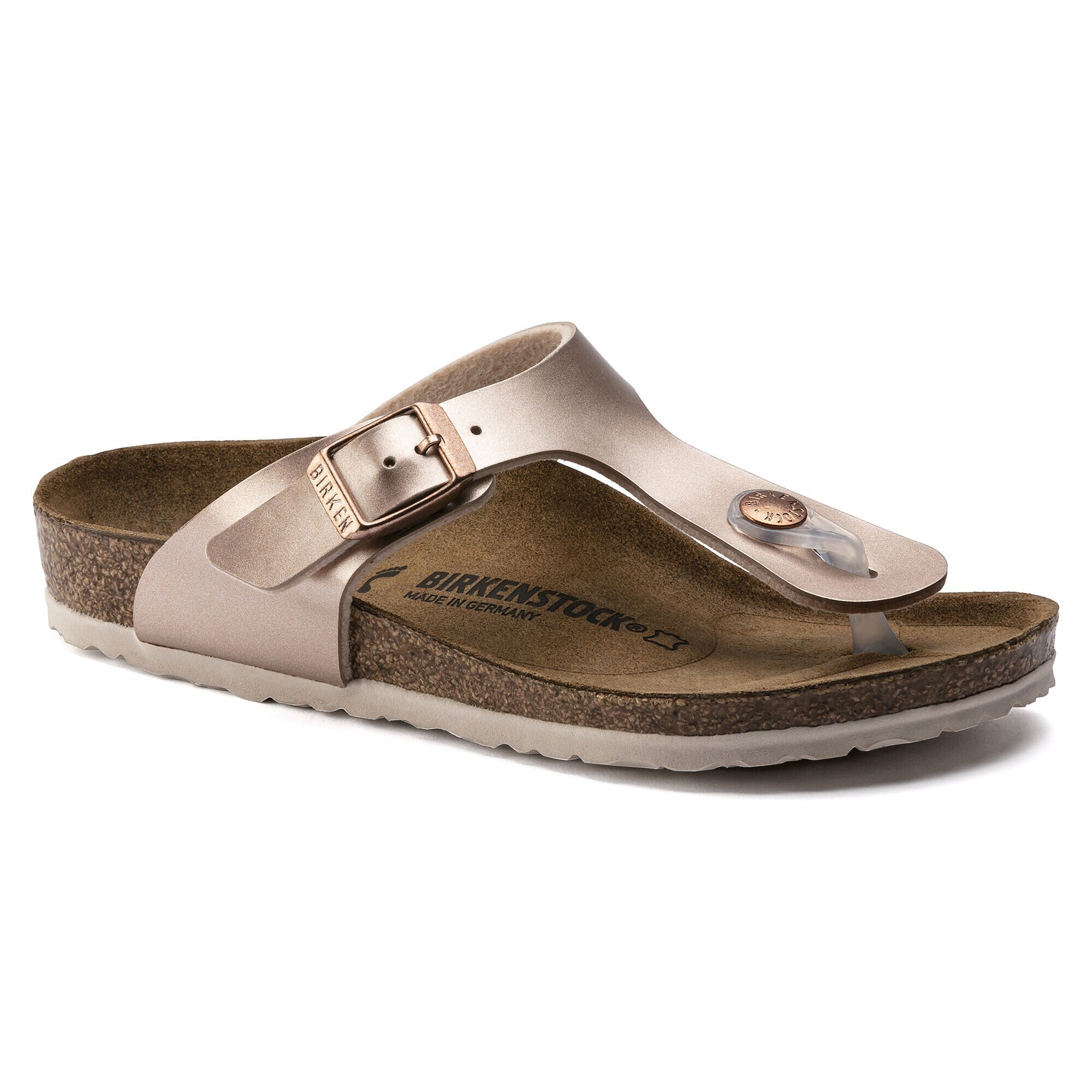 electric metallic copper birkenstock