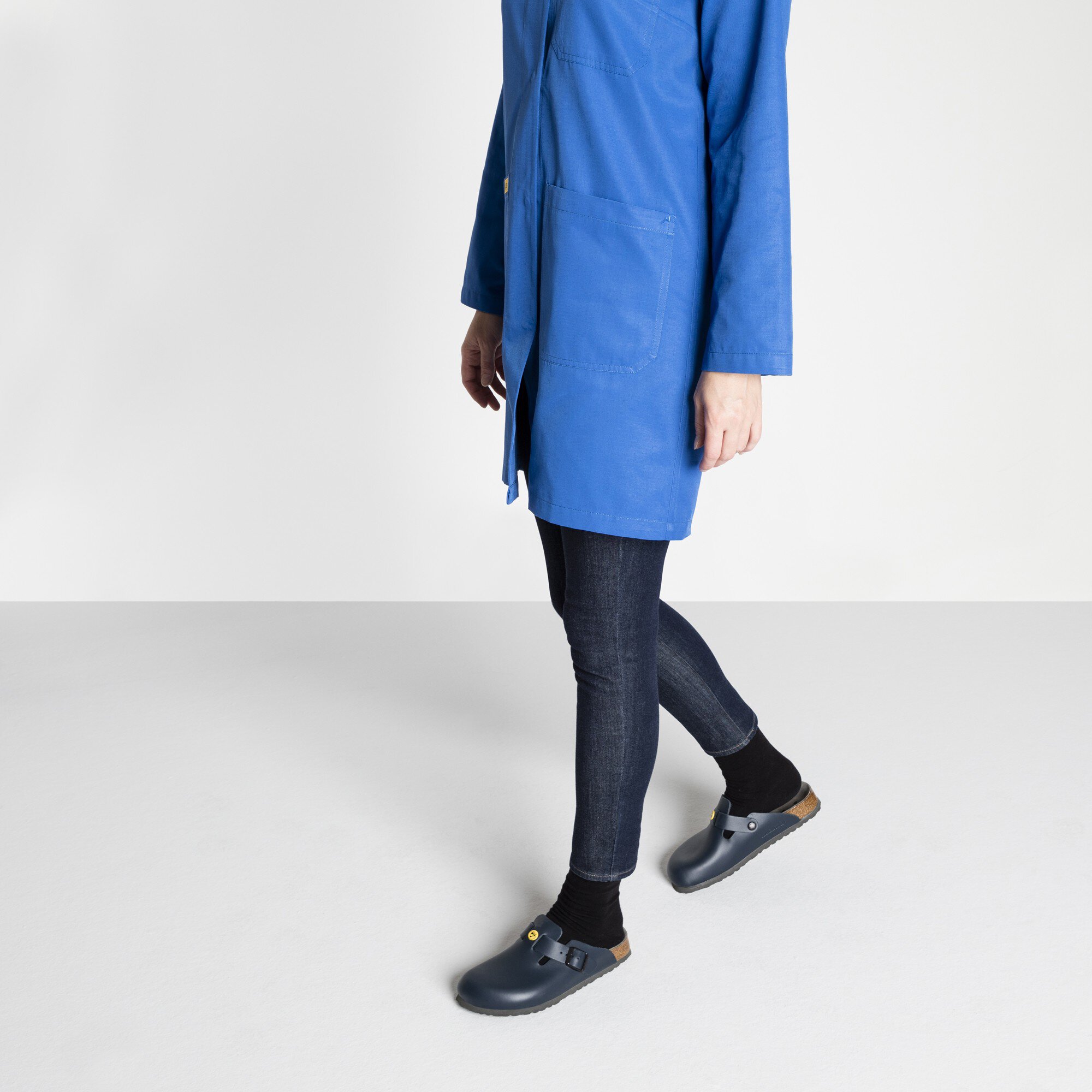 Boston ESD Leather Blue BIRKENSTOCK