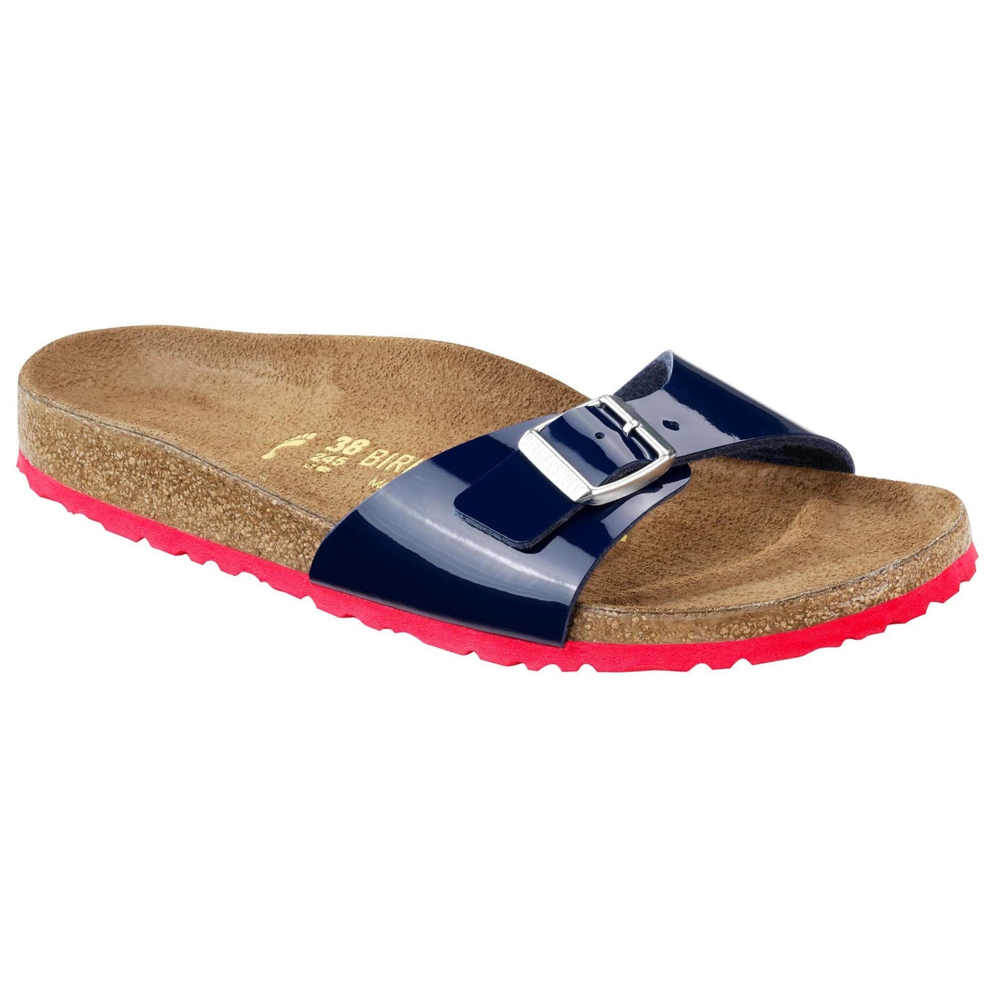 navy patent birkenstocks