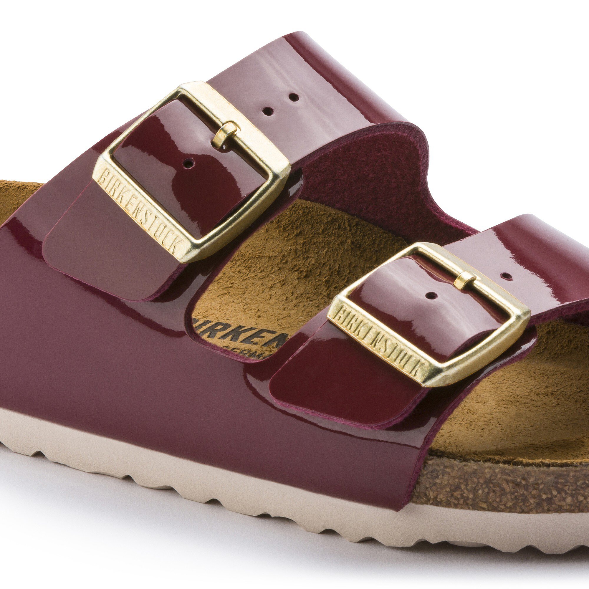 birkenstock patent bordeaux