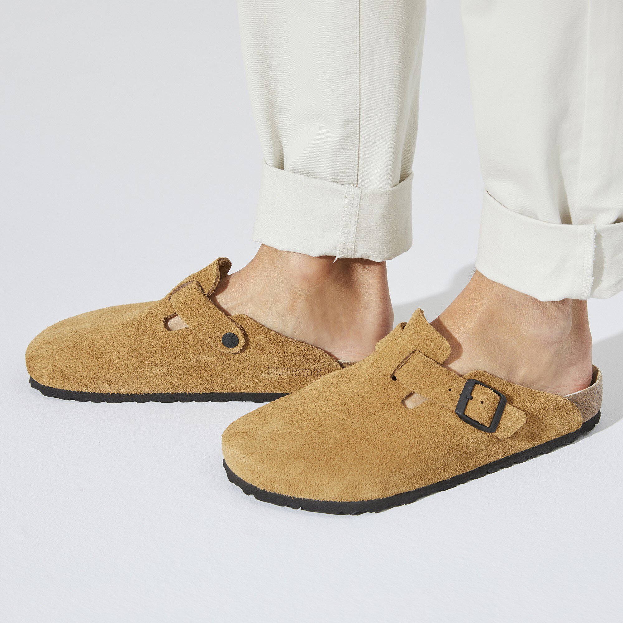 BIRKENSTOCK ビルケンシュトック その他靴 BOSTON ボストン  スエード レザー シューズ ブラウン系 22.5cm