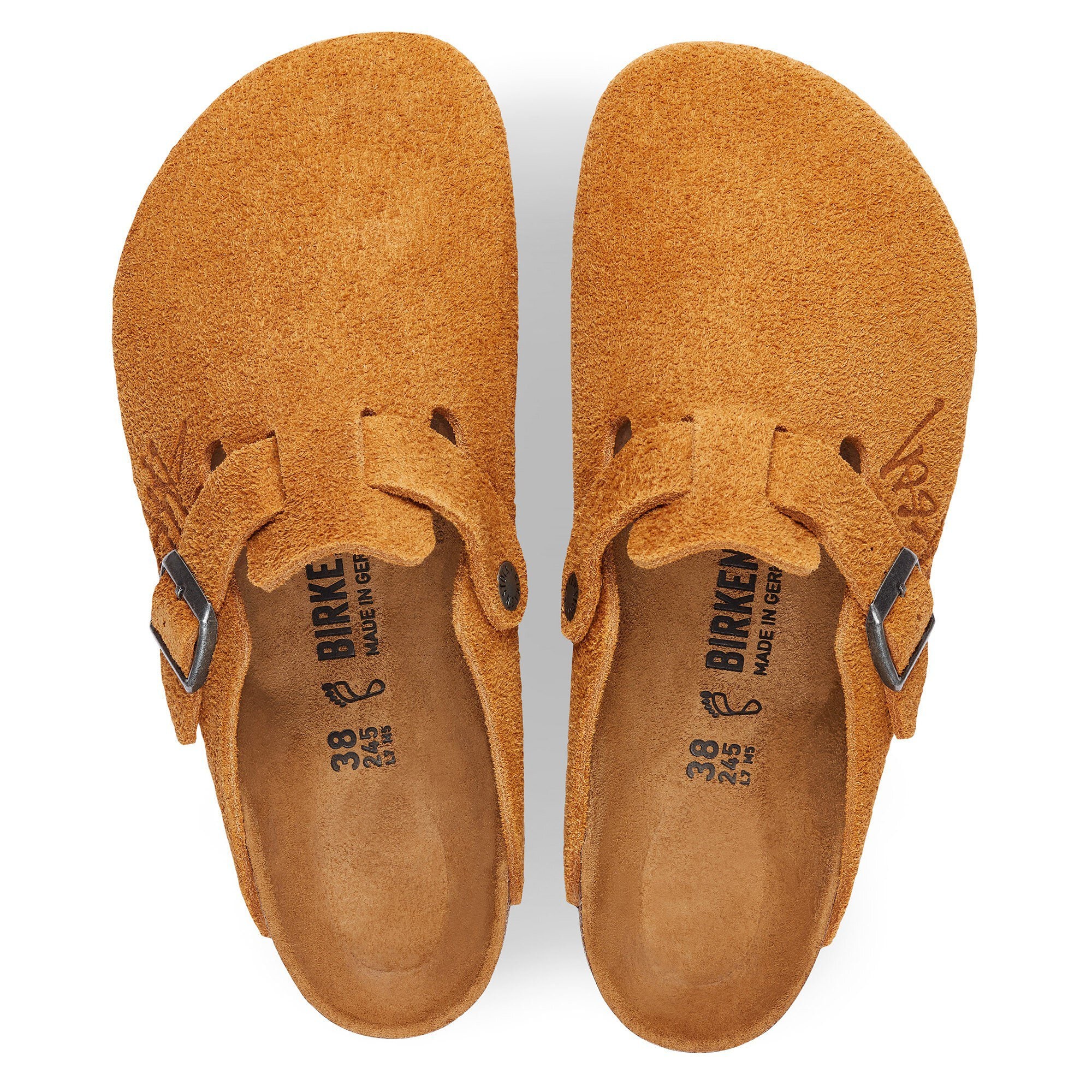 Stussy Boston Suede Suede Leather Caramel | BIRKENSTOCK