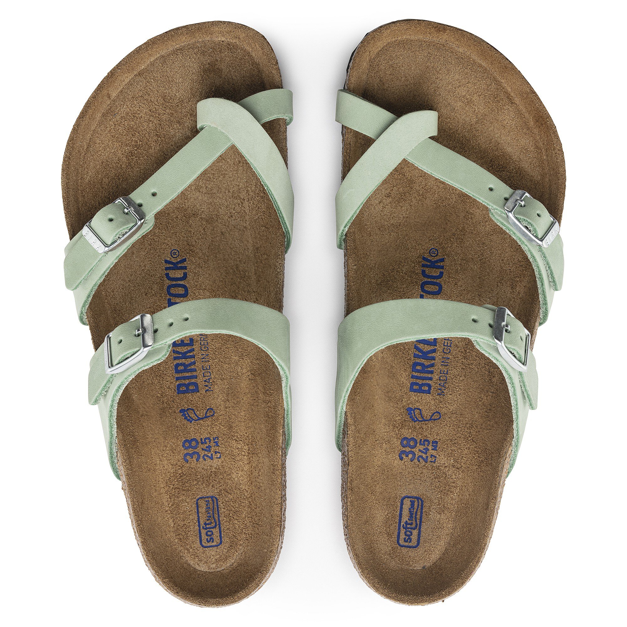 feminin Uden for Ligegyldighed Mayari Soft Footbed Nubuck Leather Matcha | BIRKENSTOCK