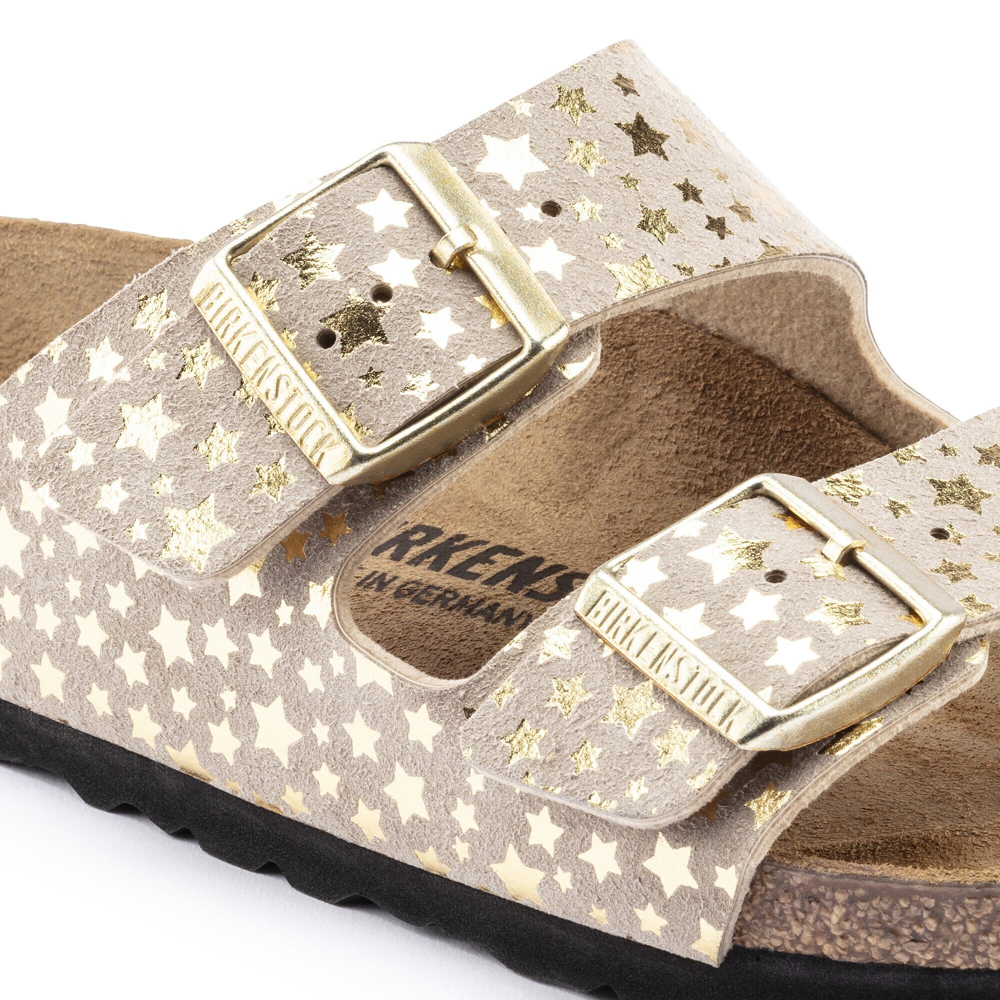 gold glitter birkenstocks