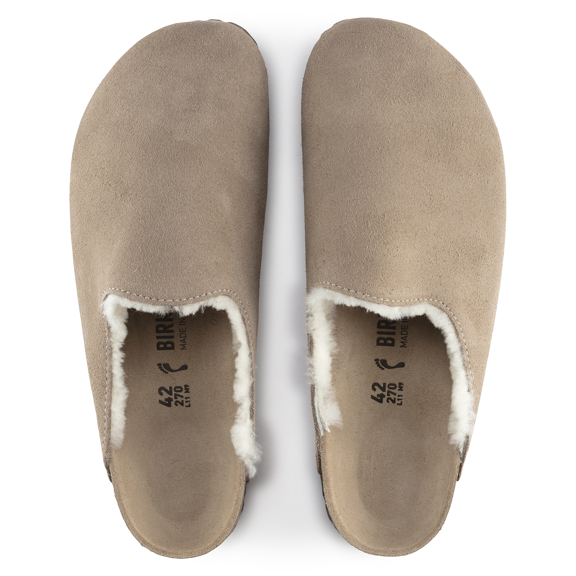 Amsterdam Shearling Leather Taupe | BIRKENSTOCK