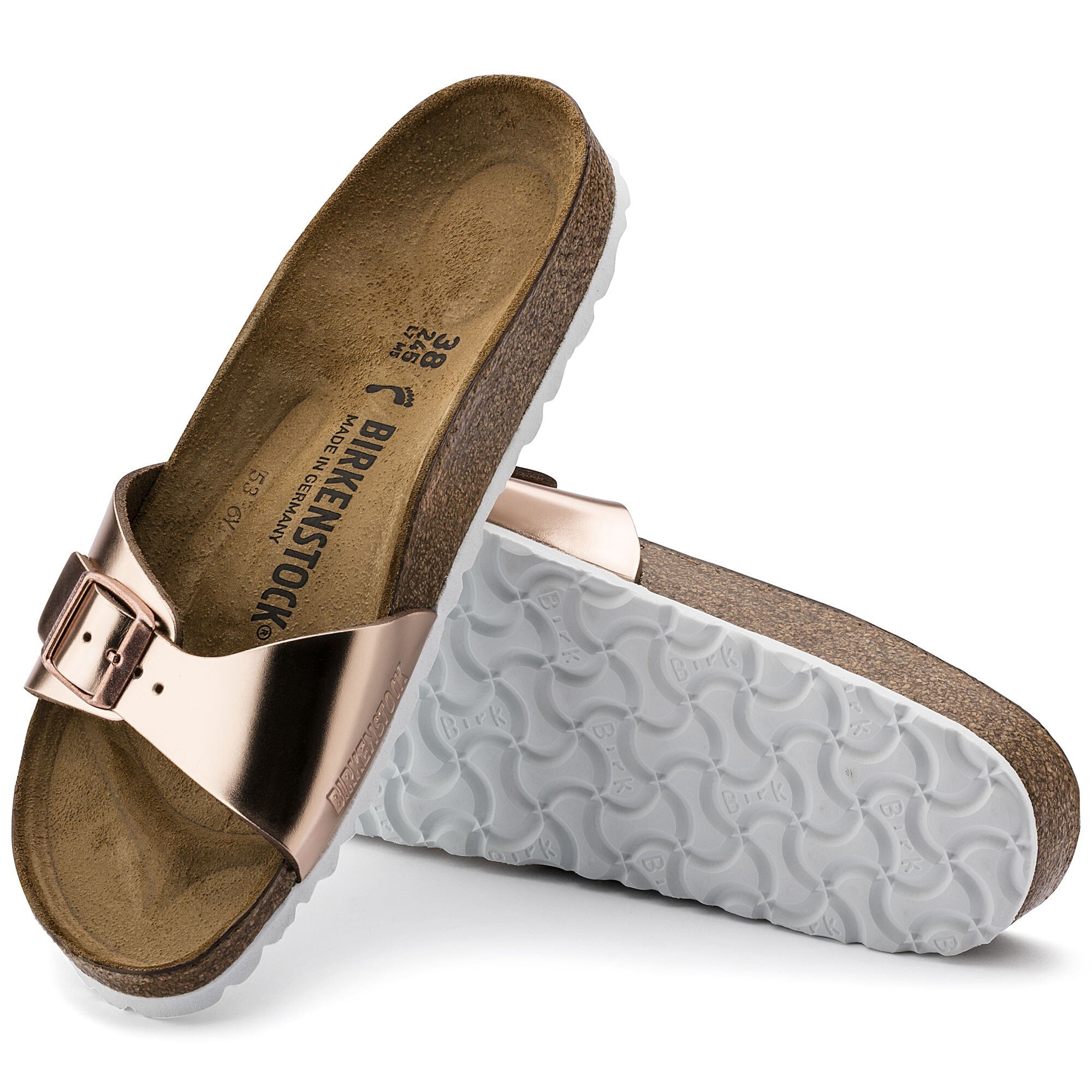 bronze metallic birkenstocks