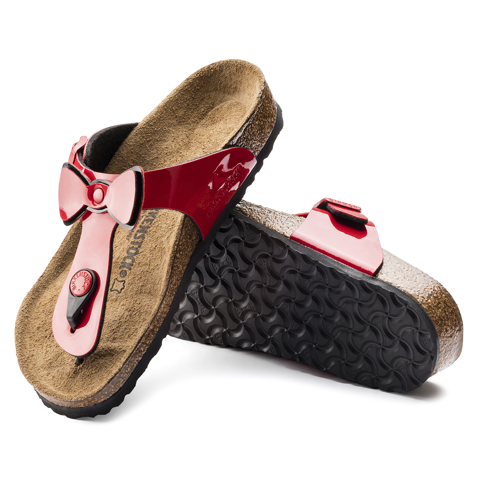 Gizeh Birko-Flor Patent Two Tone Red 