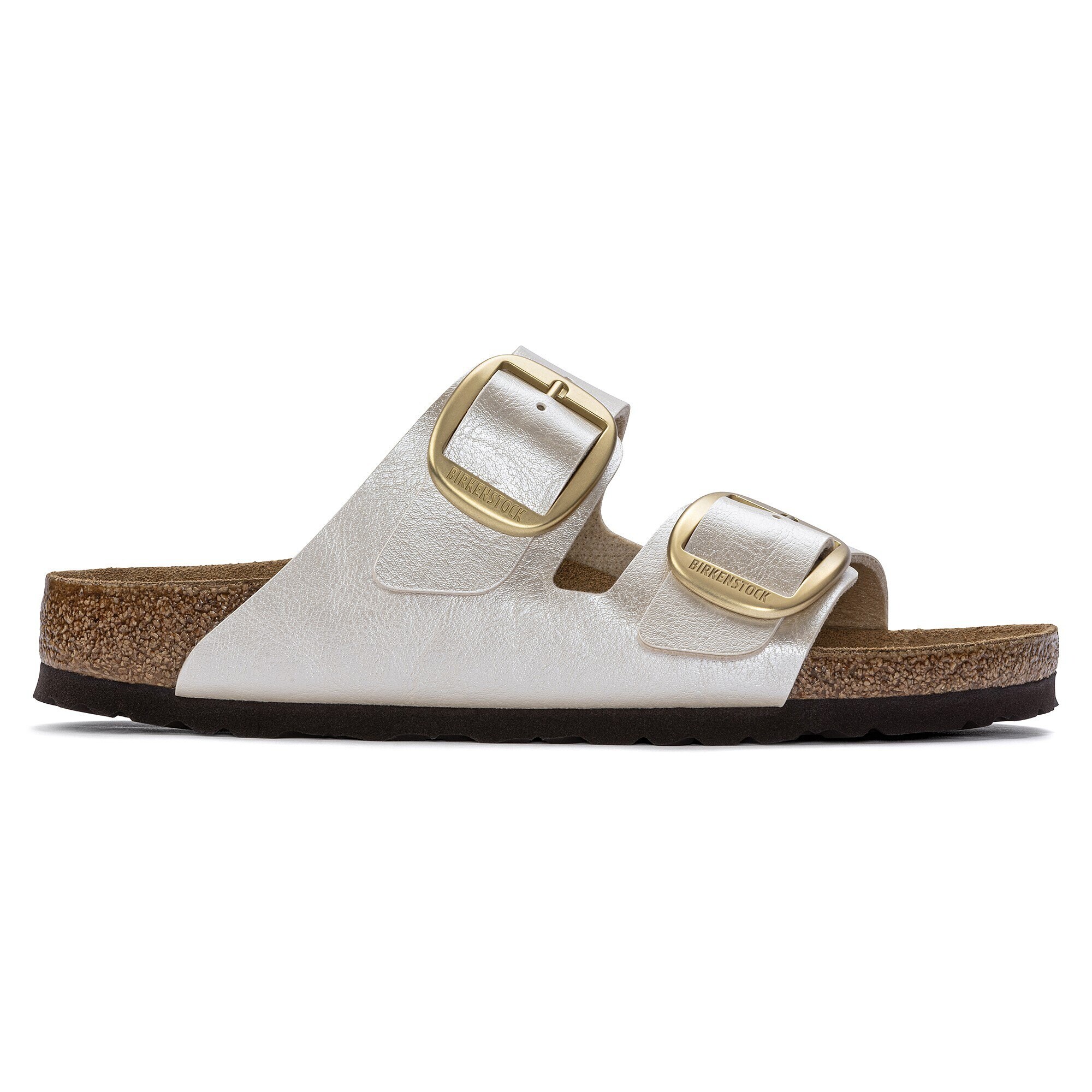 Arizona Big Buckle Birko Flor Graceful Pearl White BIRKENSTOCK