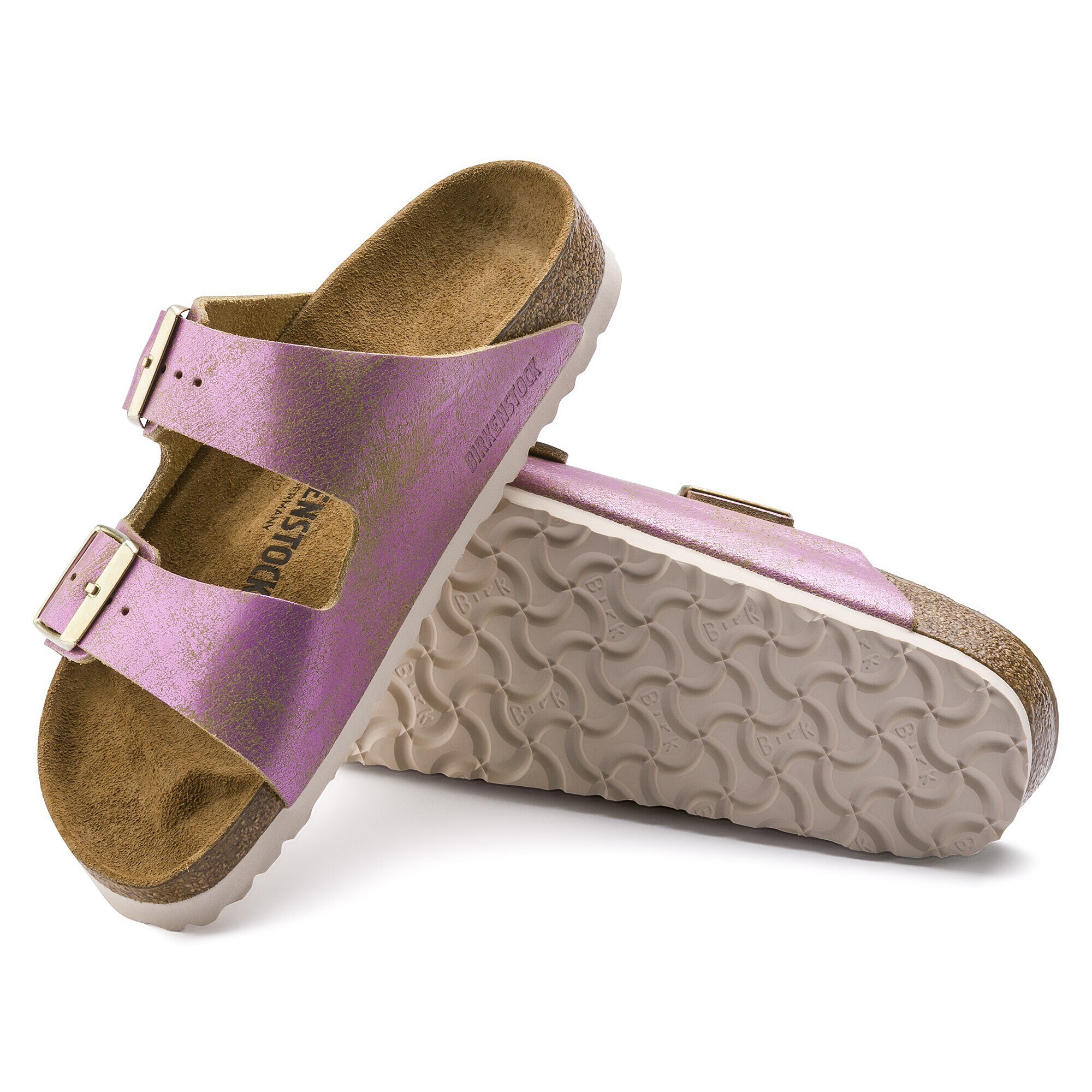 birkenstock suede arizona sandals pink