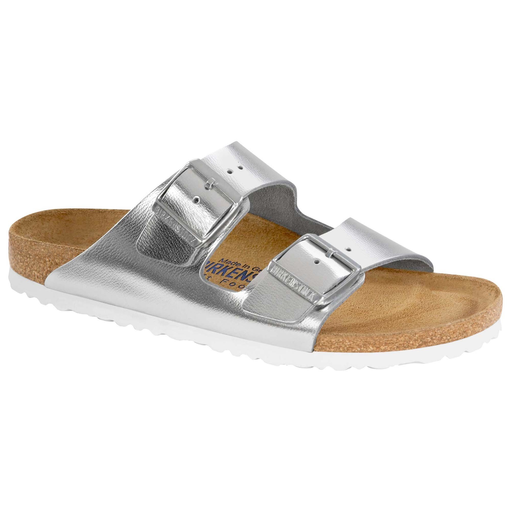 womens silver birkenstock sandals
