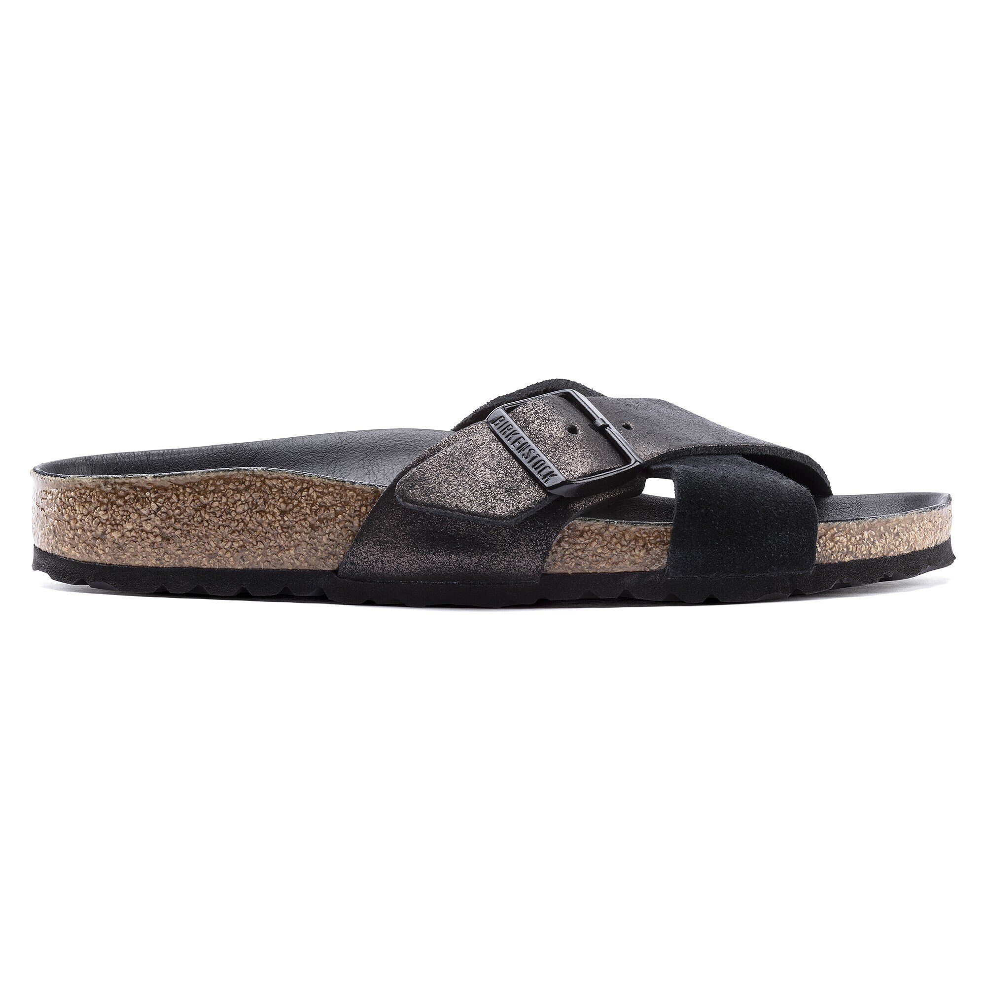 Siena Exquisite Suede Leather Allover Black BIRKENSTOCK