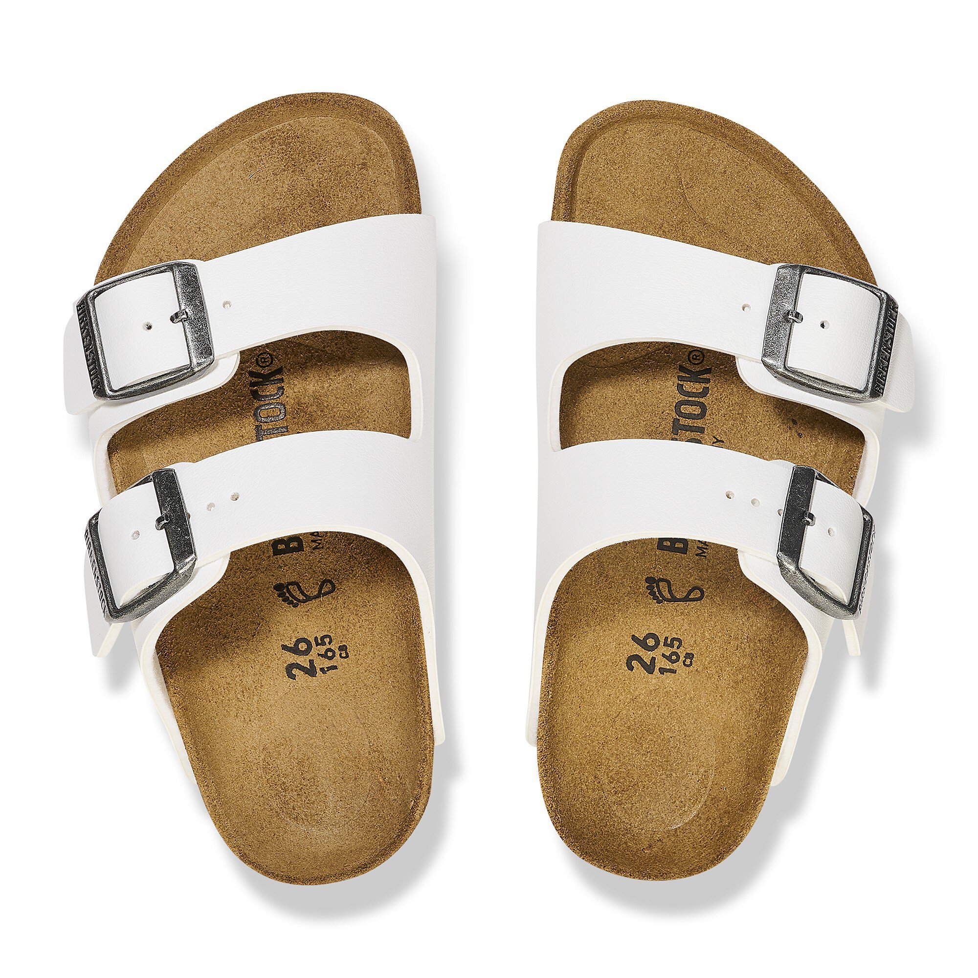 birkenstock arizona kids white