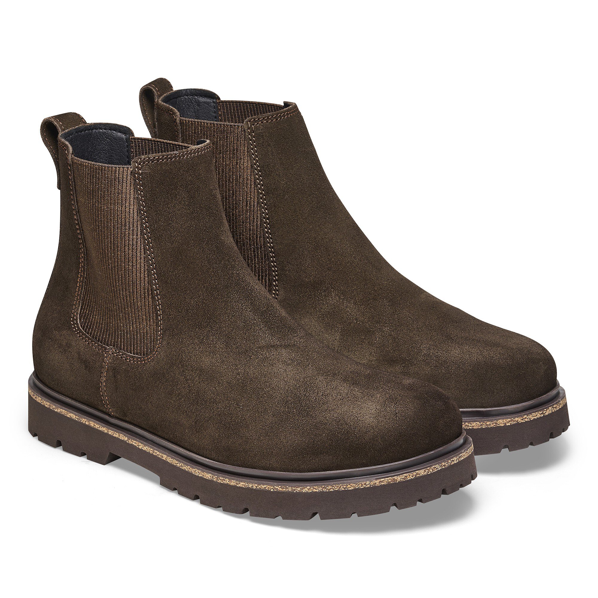 Highwood Slip On Men Suede Leather Mocha | BIRKENSTOCK