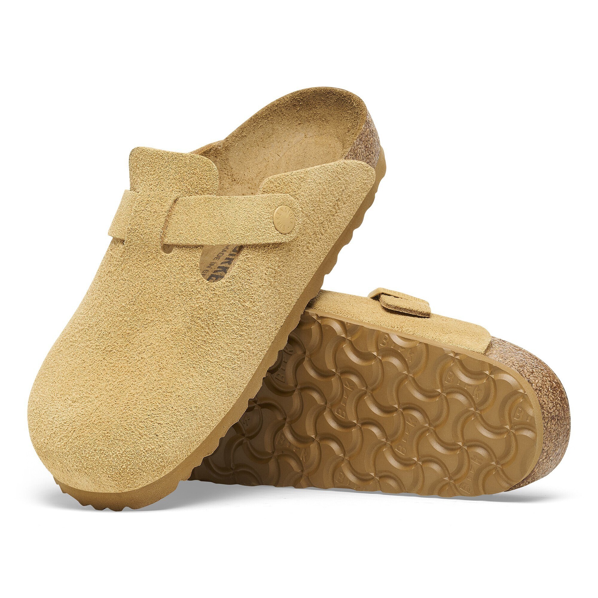 Boston Suede Leather Latte Cream | BIRKENSTOCK