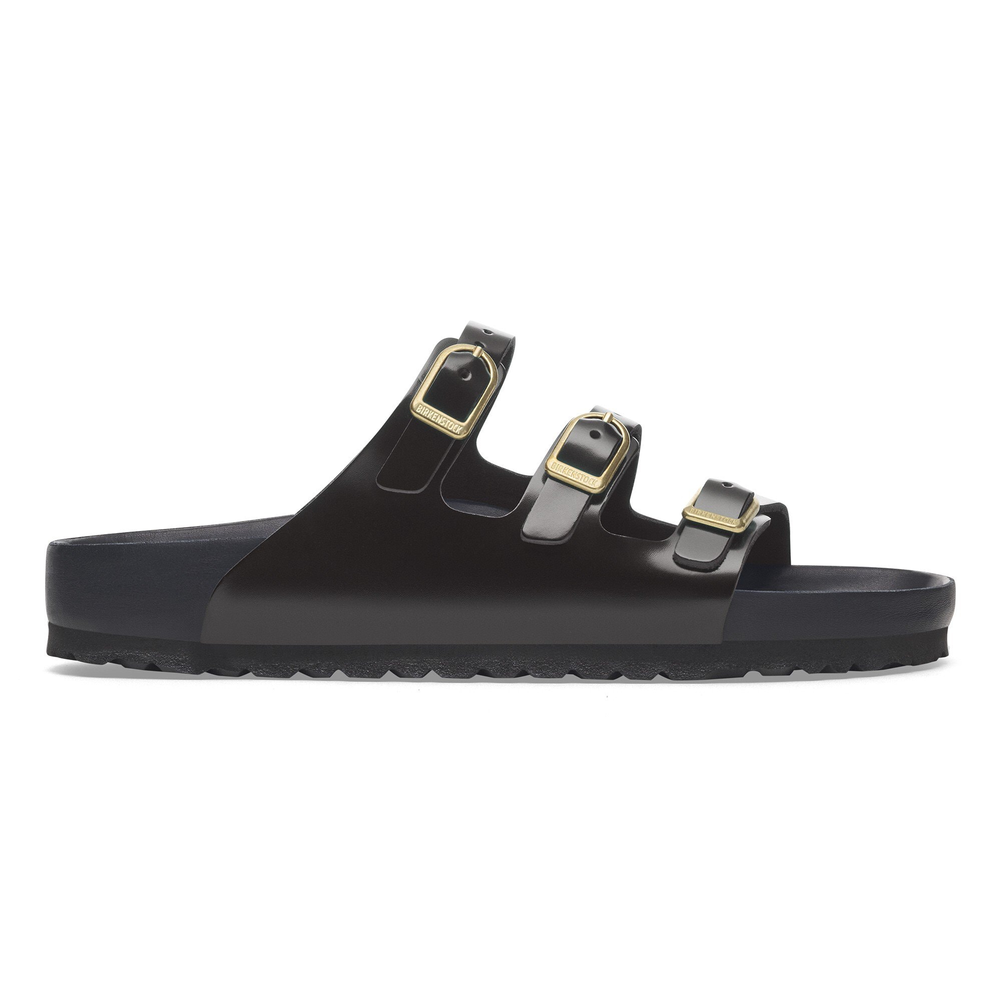 Florida Exquisite Natural Leather Patent High Shine Black