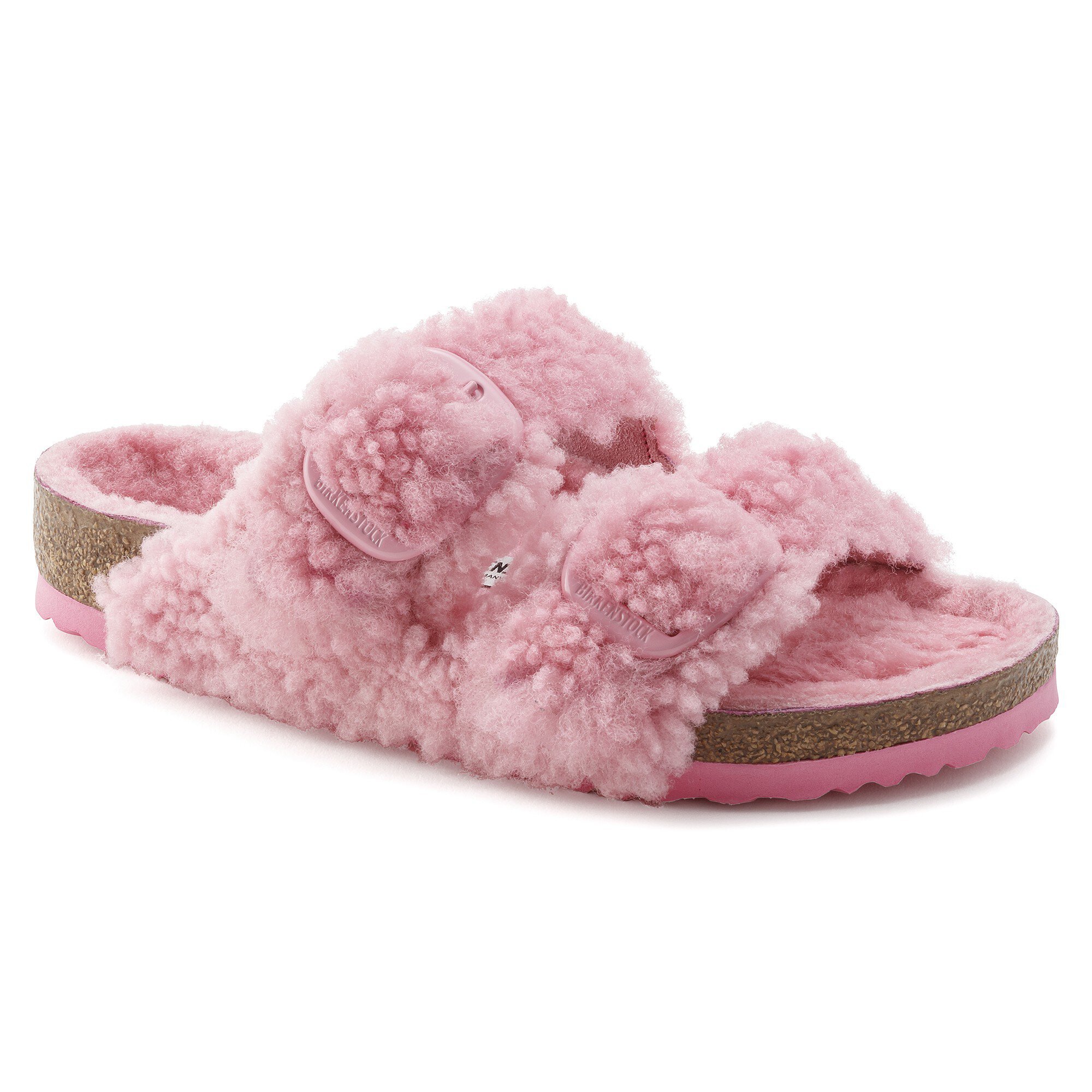 Birkenstock Women's Arizona Big Buckle Teddy Rose41 / PINK / N