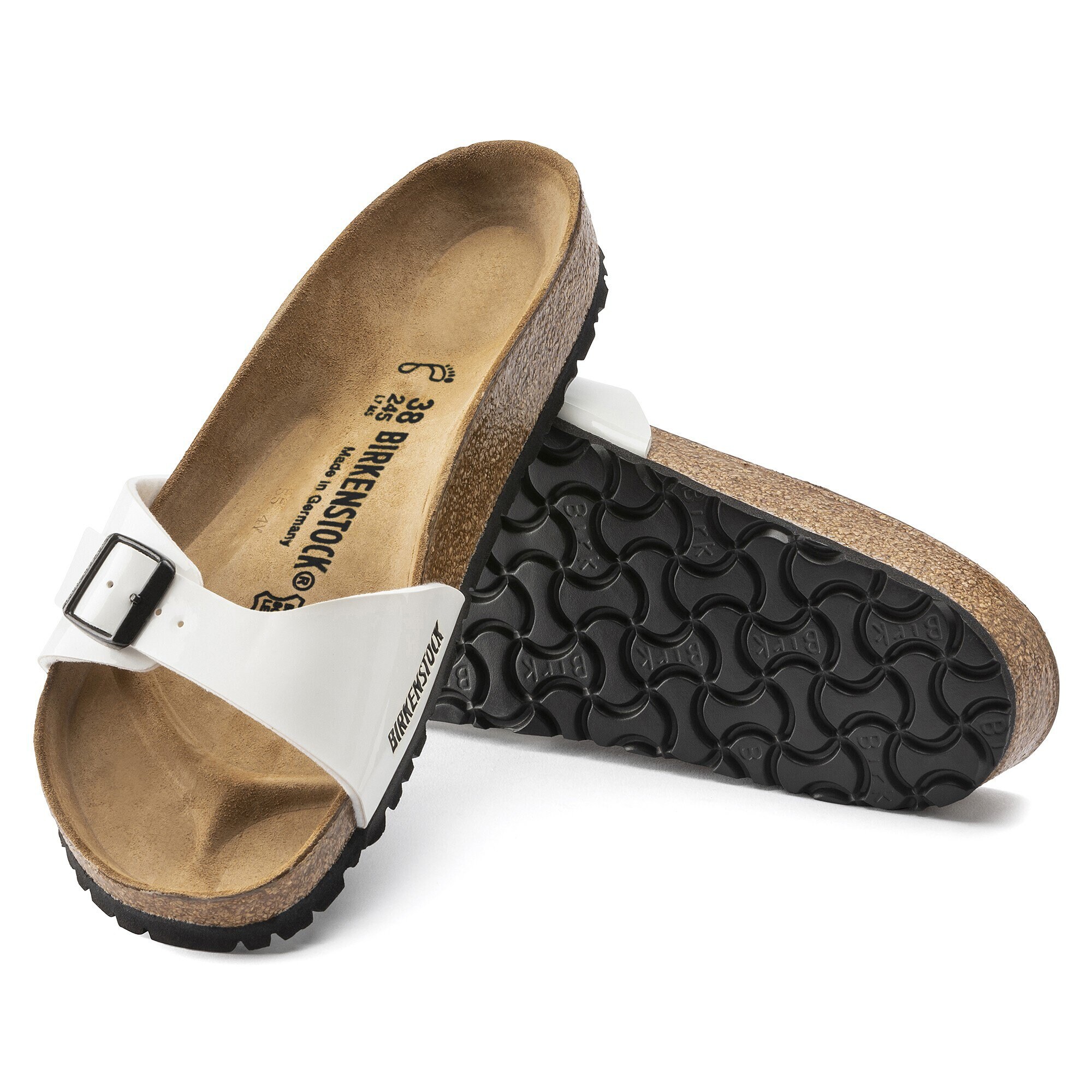 birkenstock madrid khaki patent