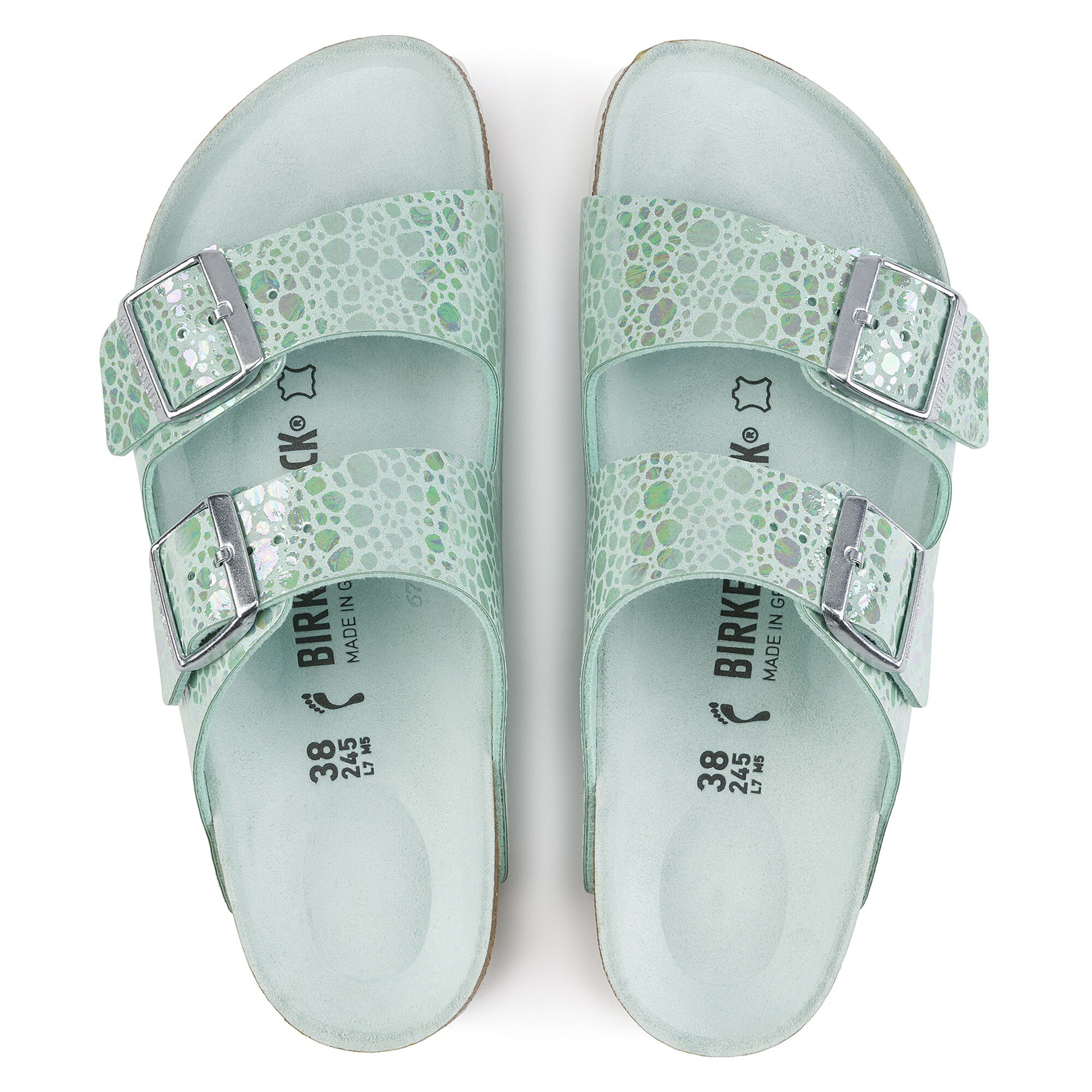 aqua birkenstocks