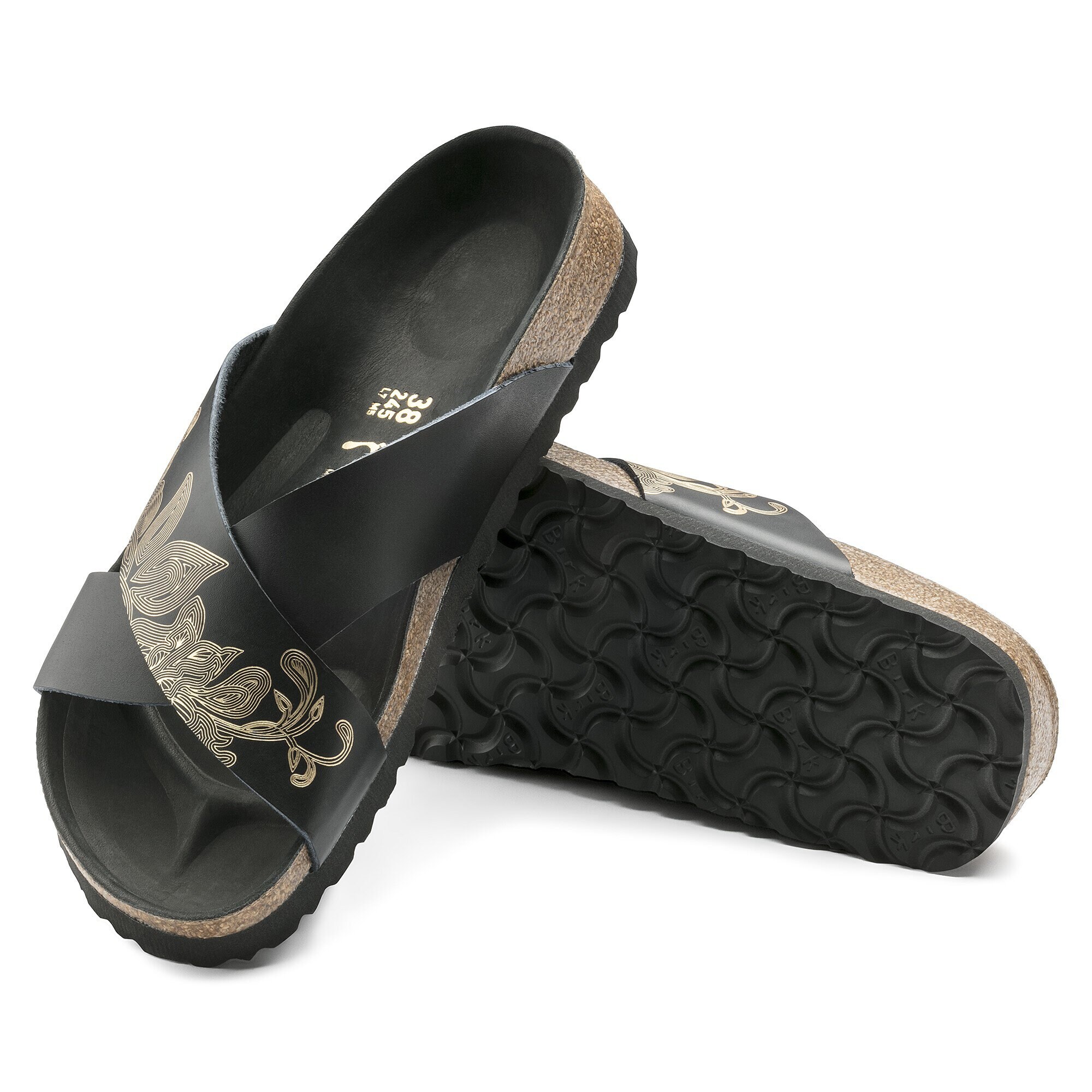 birkenstock black gold