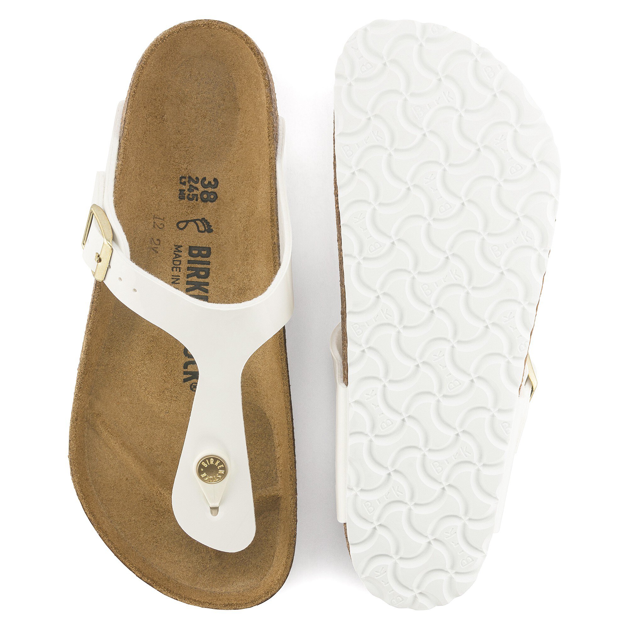 Birkenstock Gizeh, Patent White