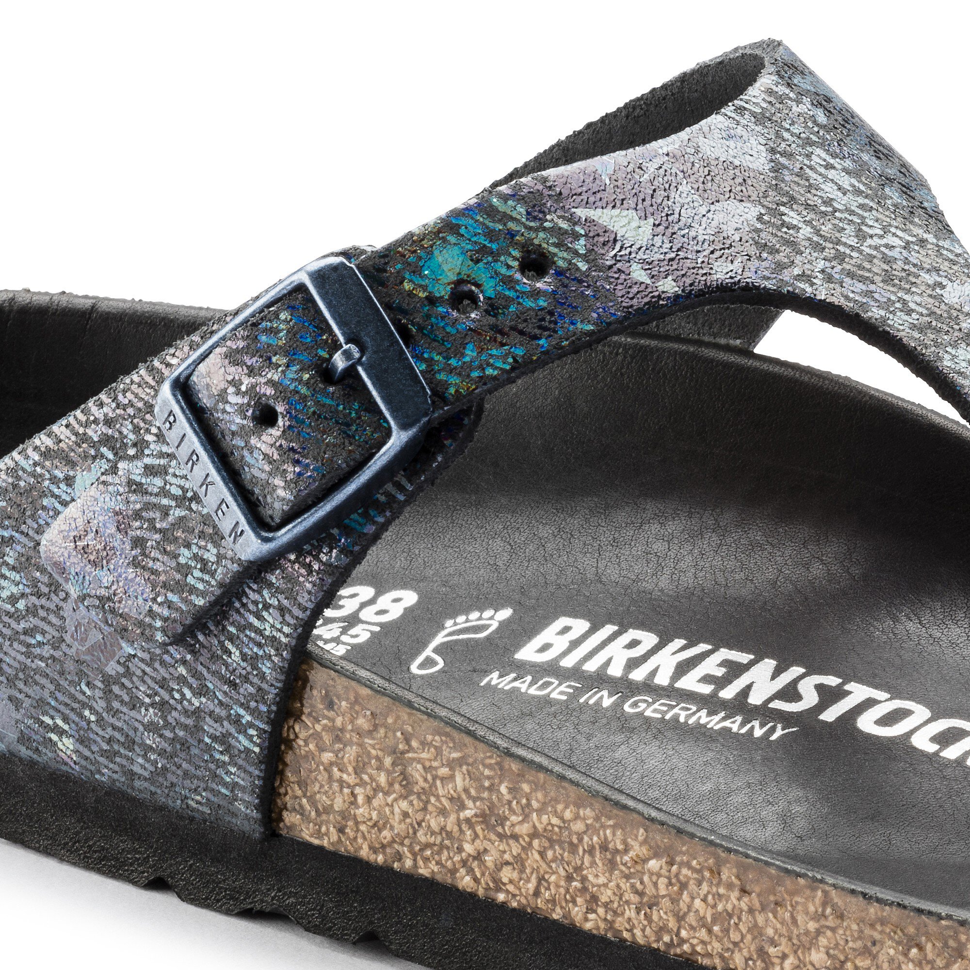 birkenstock black metallic