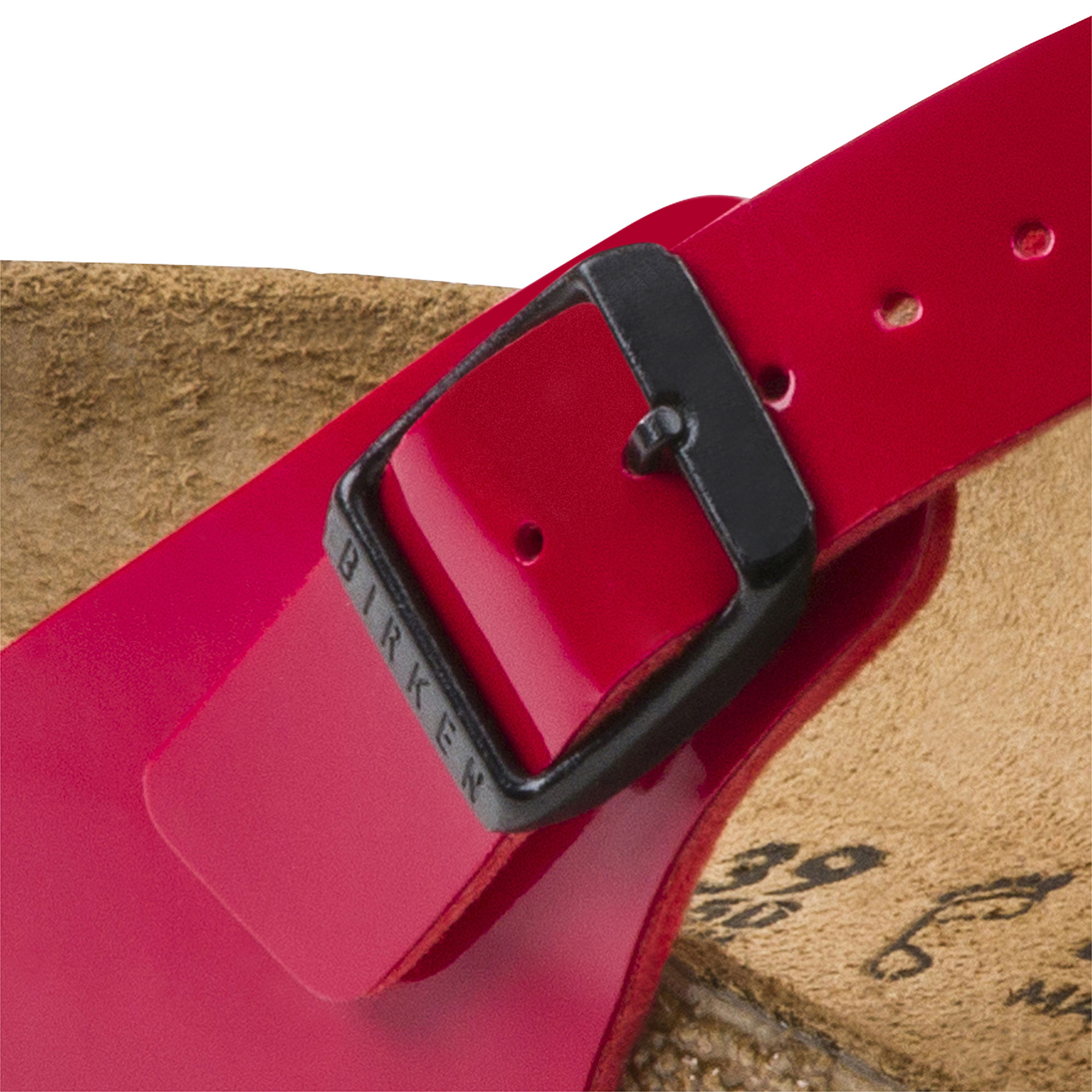 red patent leather birkenstocks