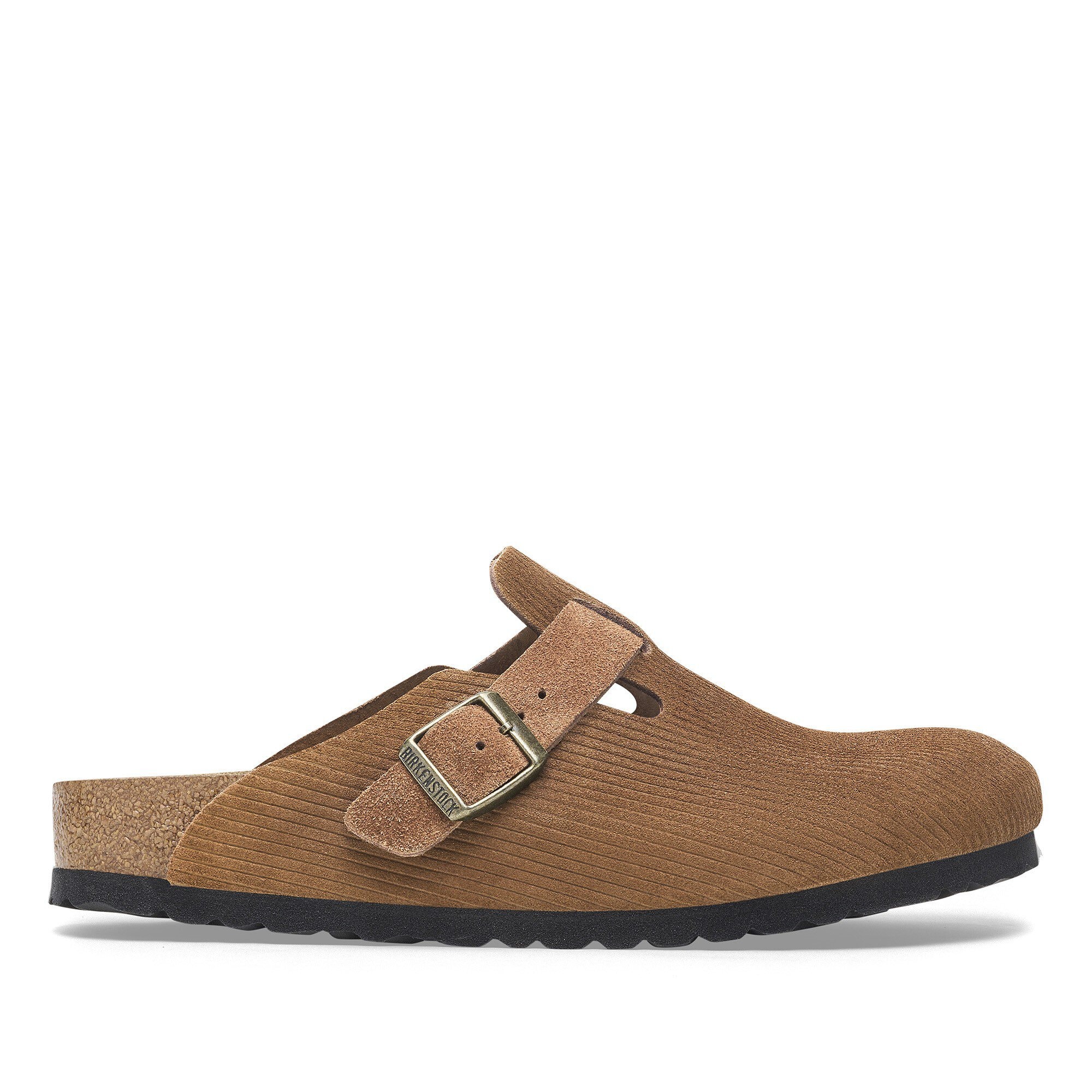 Boston Birkenstock なな Boston Suede Embossed Corduroy Dark Tea | BIRKENSTOCK