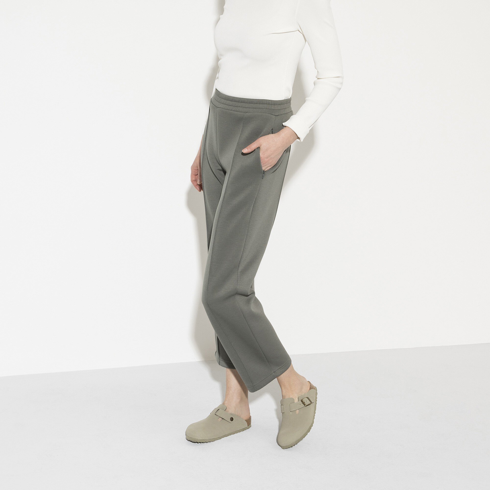 Boston Birko-Flor Nubuck カーキ