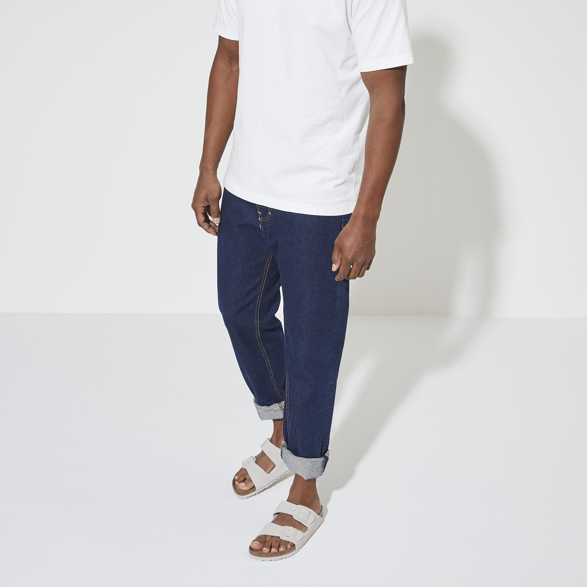 Arizona Soft Footbed Suede Leather Antique White BIRKENSTOCK