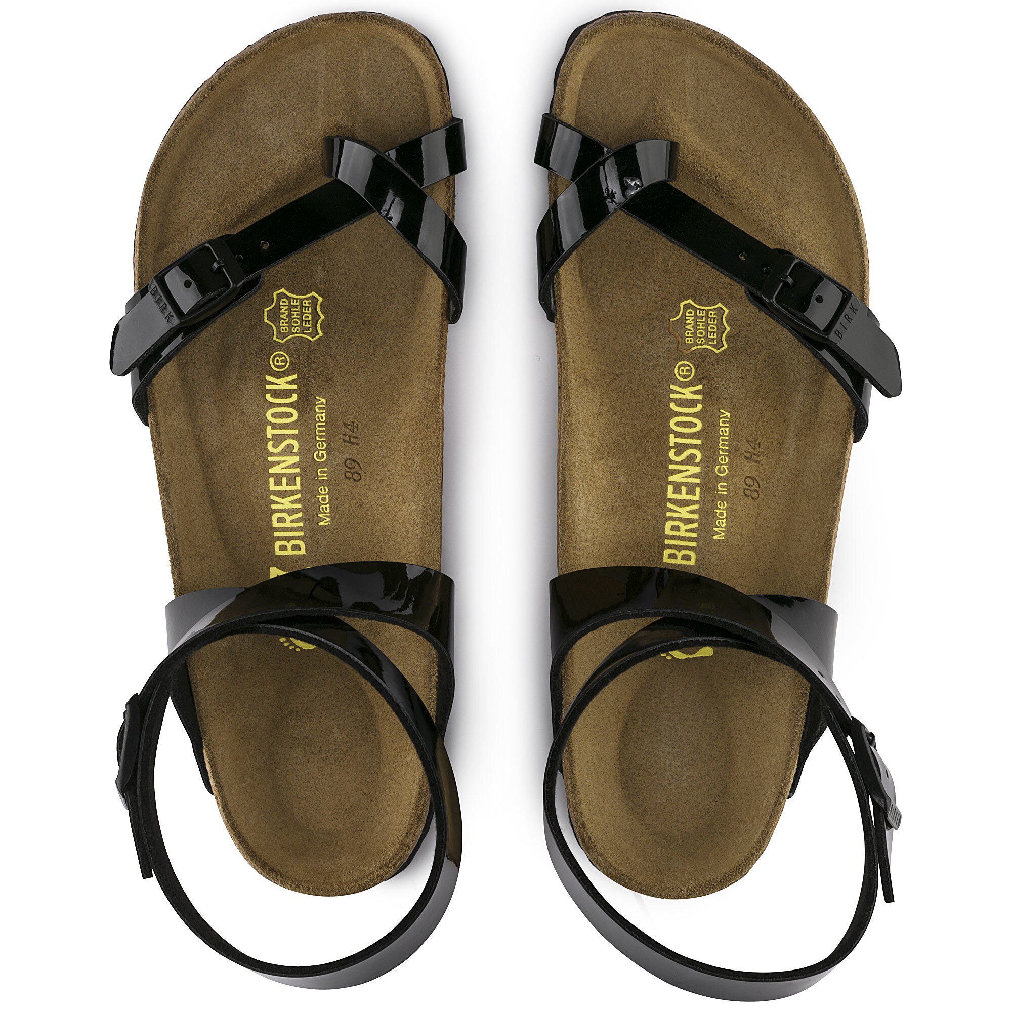 birkenstock yara patent black