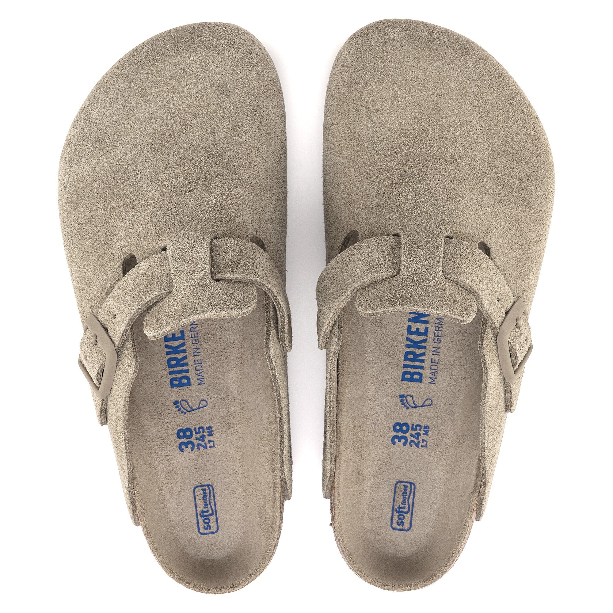 klapki badana Birkenstock Boston Soft Footbed zielony